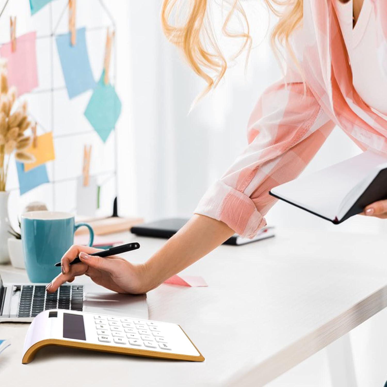 Calculadora Solar Sportsvoutdoors BH 10 Dígitos LCD Blanca