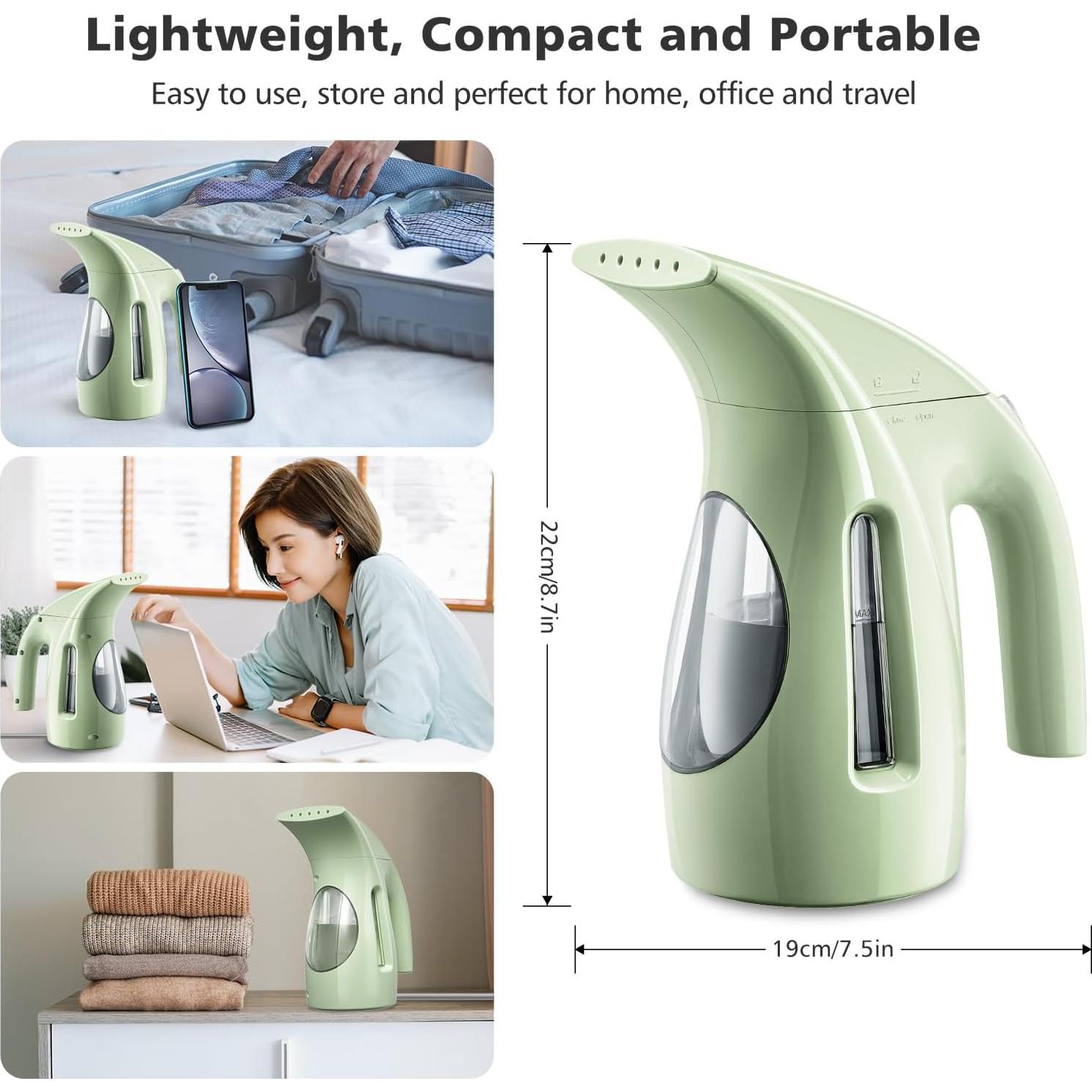 Vaporizador de Ropa HiLIFE HL7 700W 240ml Verde Portátil