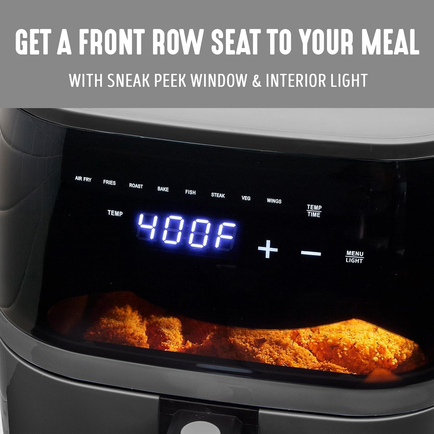 Freidora Eléctrica GreenLife 5.3L Antiadherente Digital