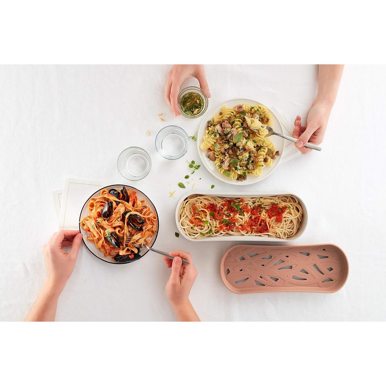 Cocedor de Pasta Rápido Lekue Terracota 1.5L Silicona