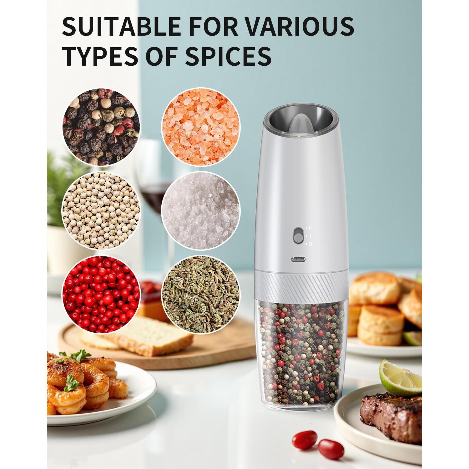 Molinillo Eléctrico de Sal y Pimienta CIRCLE JOY 2 Velocidades