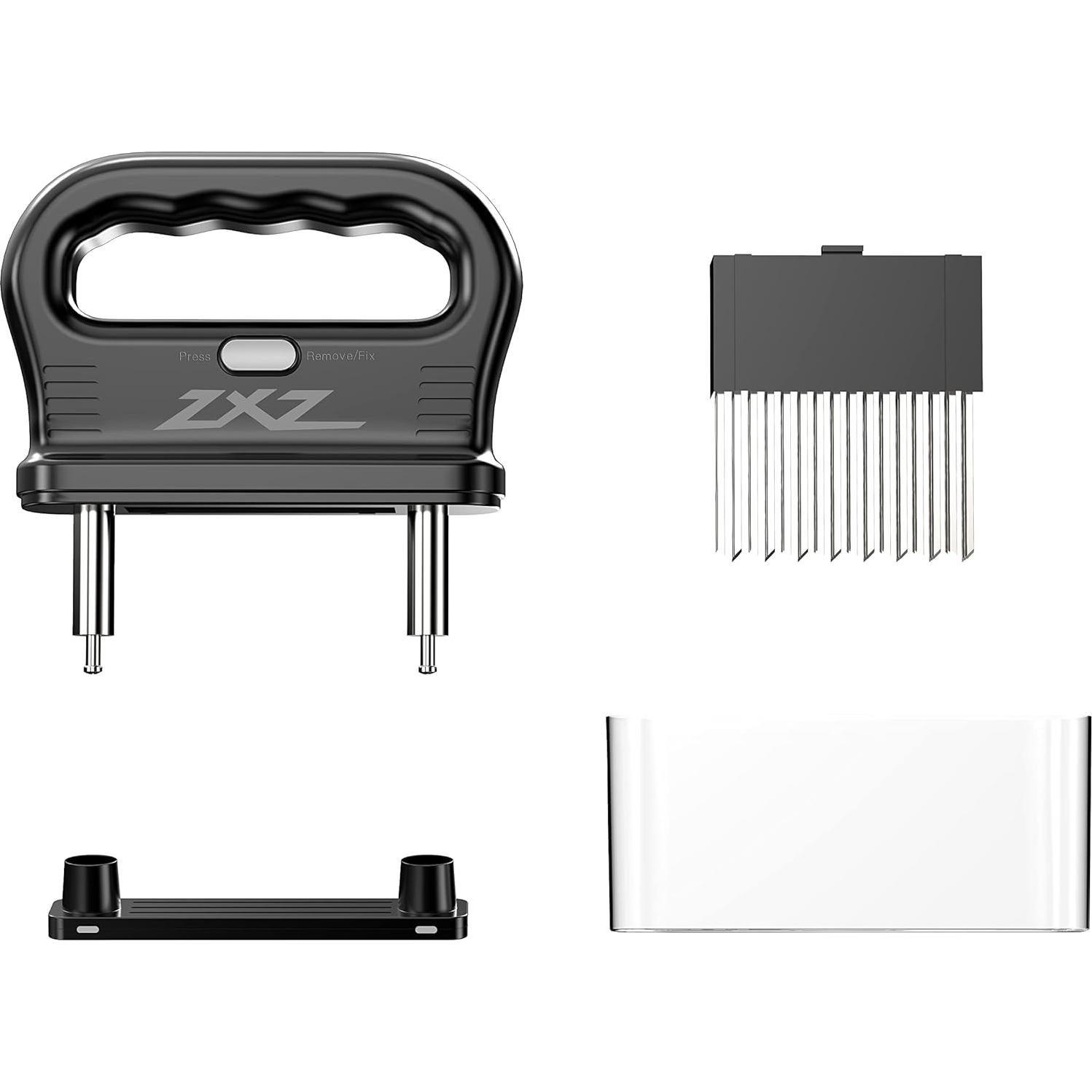 Mallet de Ablandador de Carne ZXZ Premium - 48 Cuchillas de Acero Inoxidable