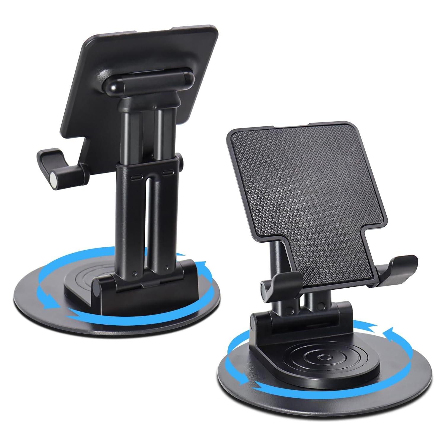 Soporte Plegable para Teléfono Oncheer T22 Negro 360° Ajustable