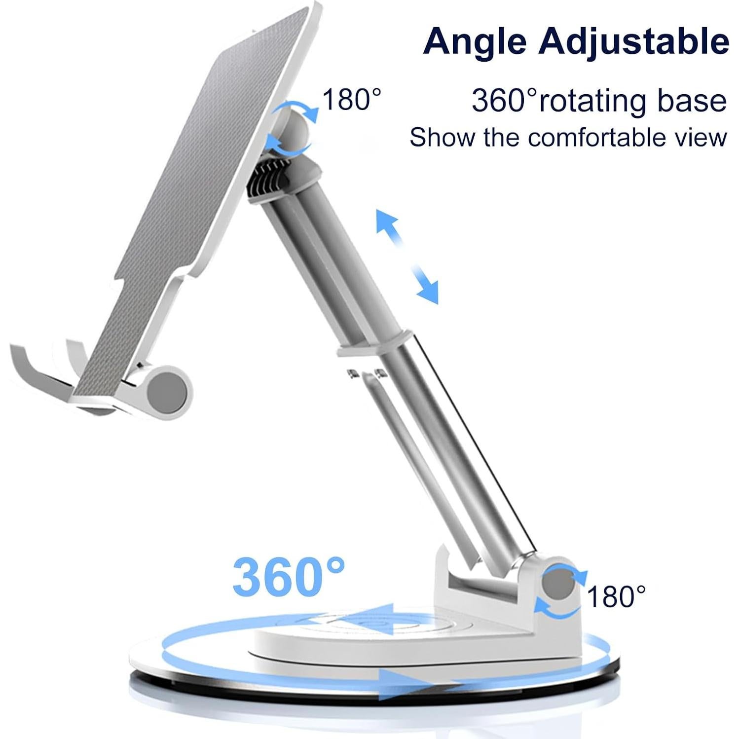 Soporte Plegable para Teléfono Oncheer T22 Negro 360° Ajustable