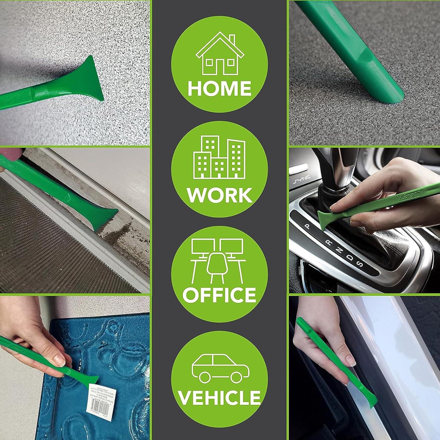 Raspador de Plástico Scrigit Scraper - Paquete de 3, Sin Rayones