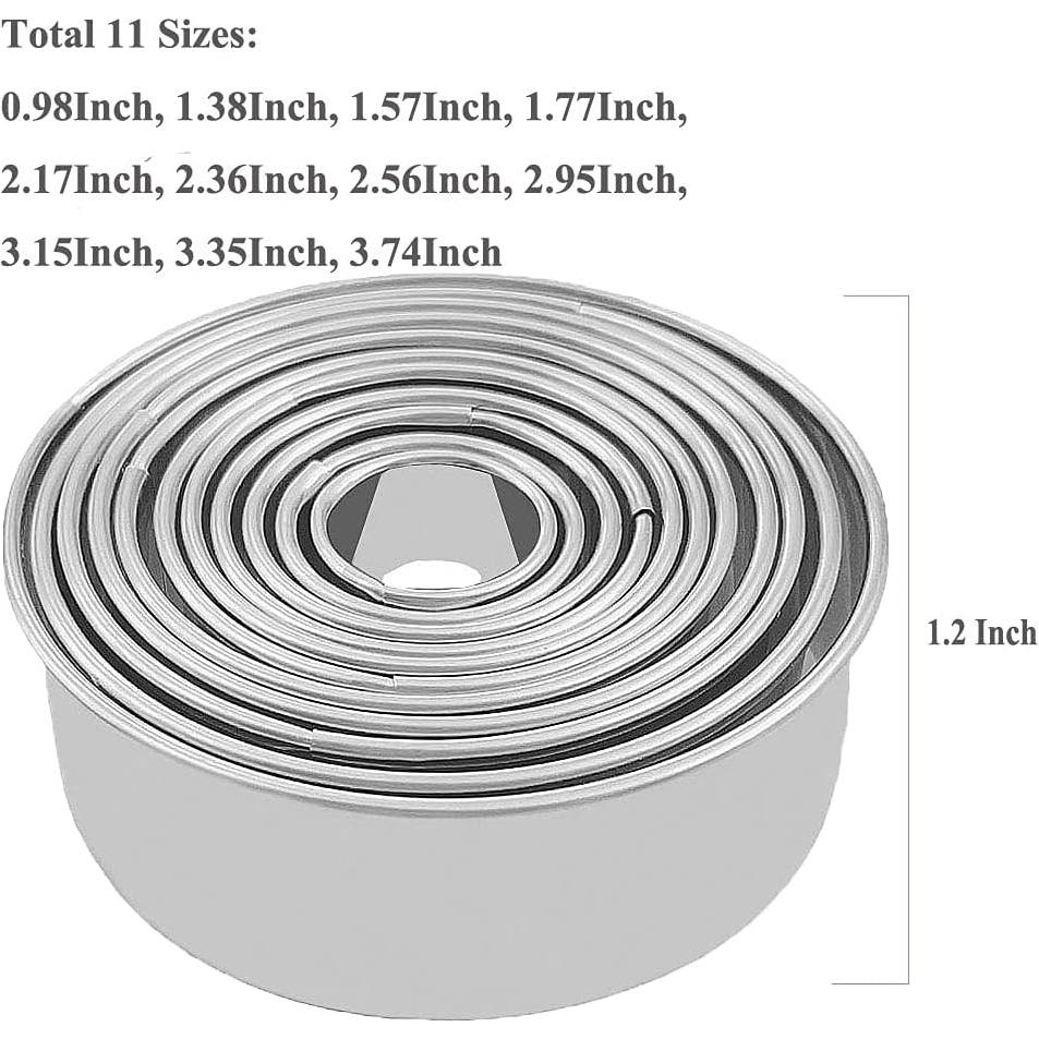 Cortadores de Galletas ZDHSOY Acero Inoxidable 11 Piezas