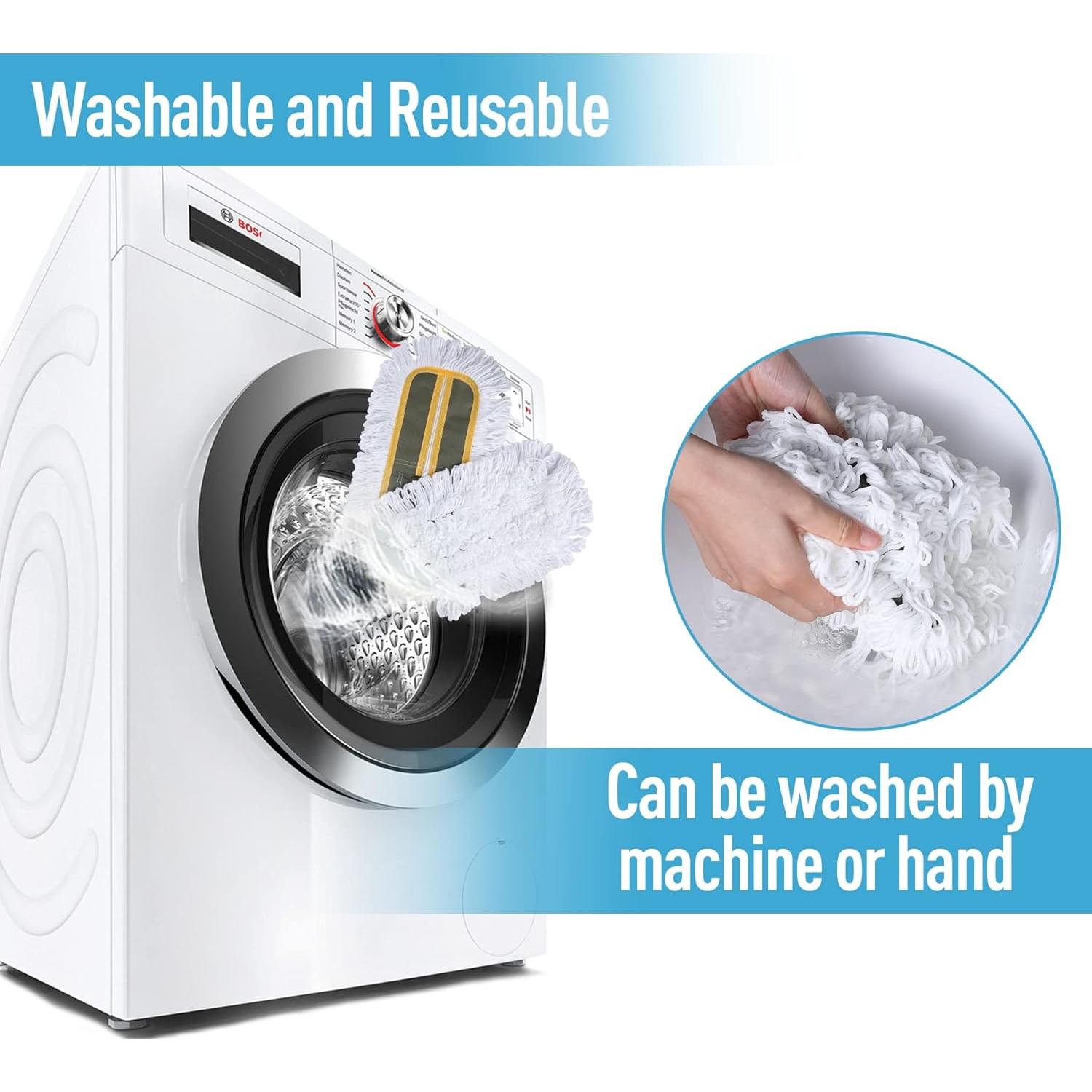 Mopa de Polvo CLEANHOME 61 cm con Mango Extensible 150 cm