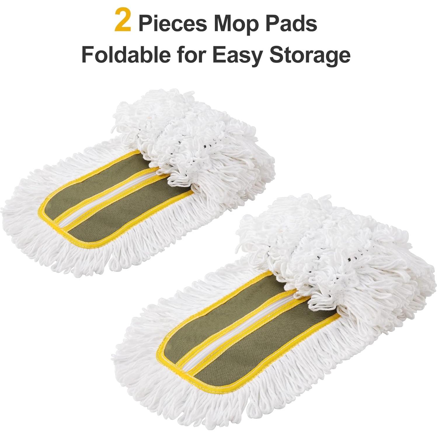 Mopa de Polvo CLEANHOME 61 cm con Mango Extensible 150 cm