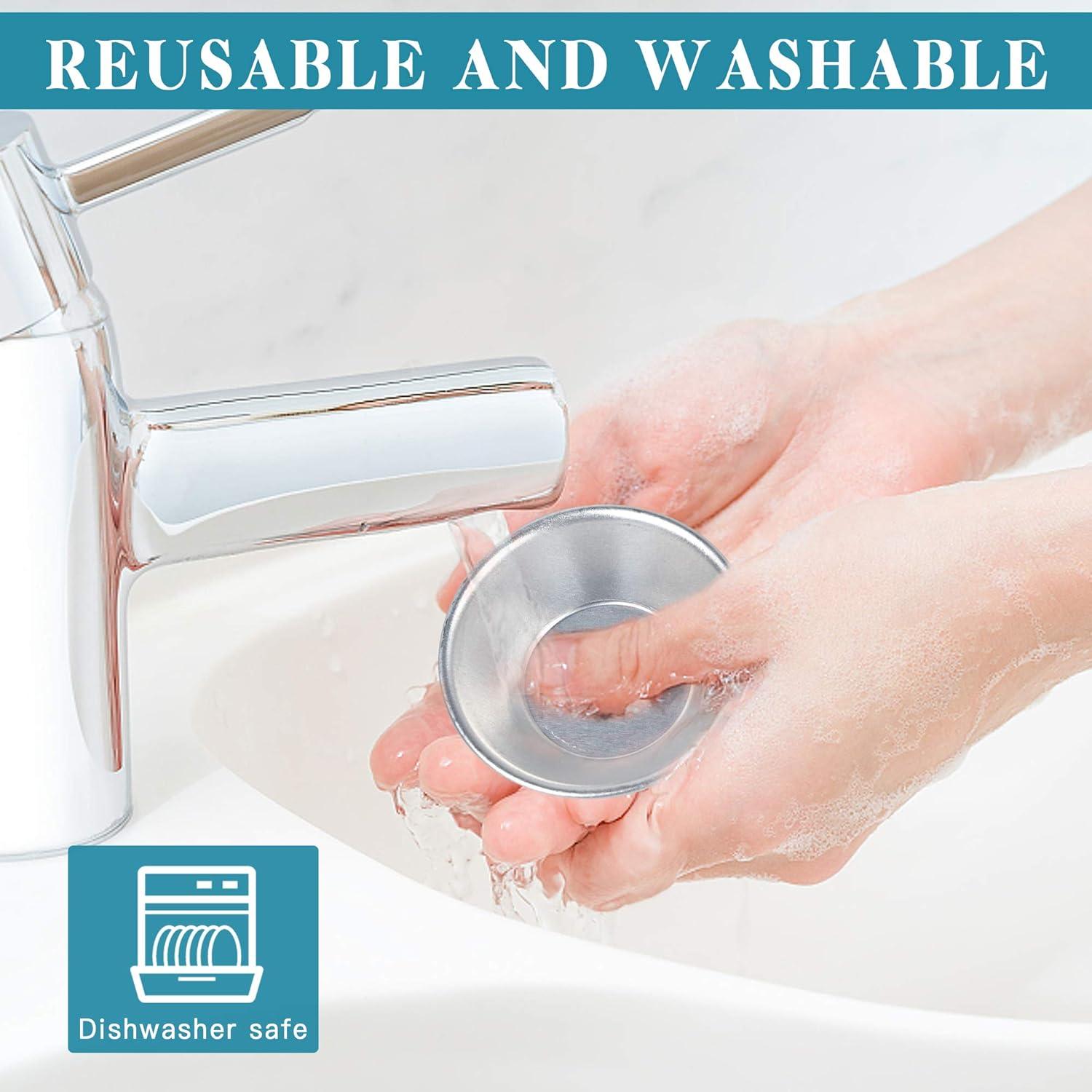 25 Moldes para Tartas de Huevo Milkary de Aluminio Reutilizables