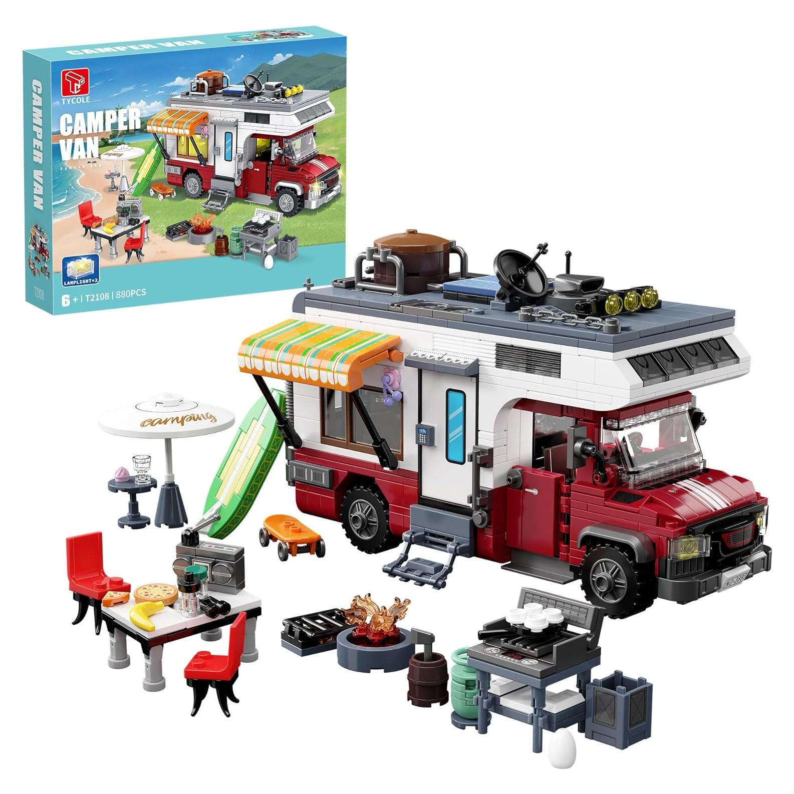 Juego de Construcción Furgoneta Camper TYCOLE 880 Piezas