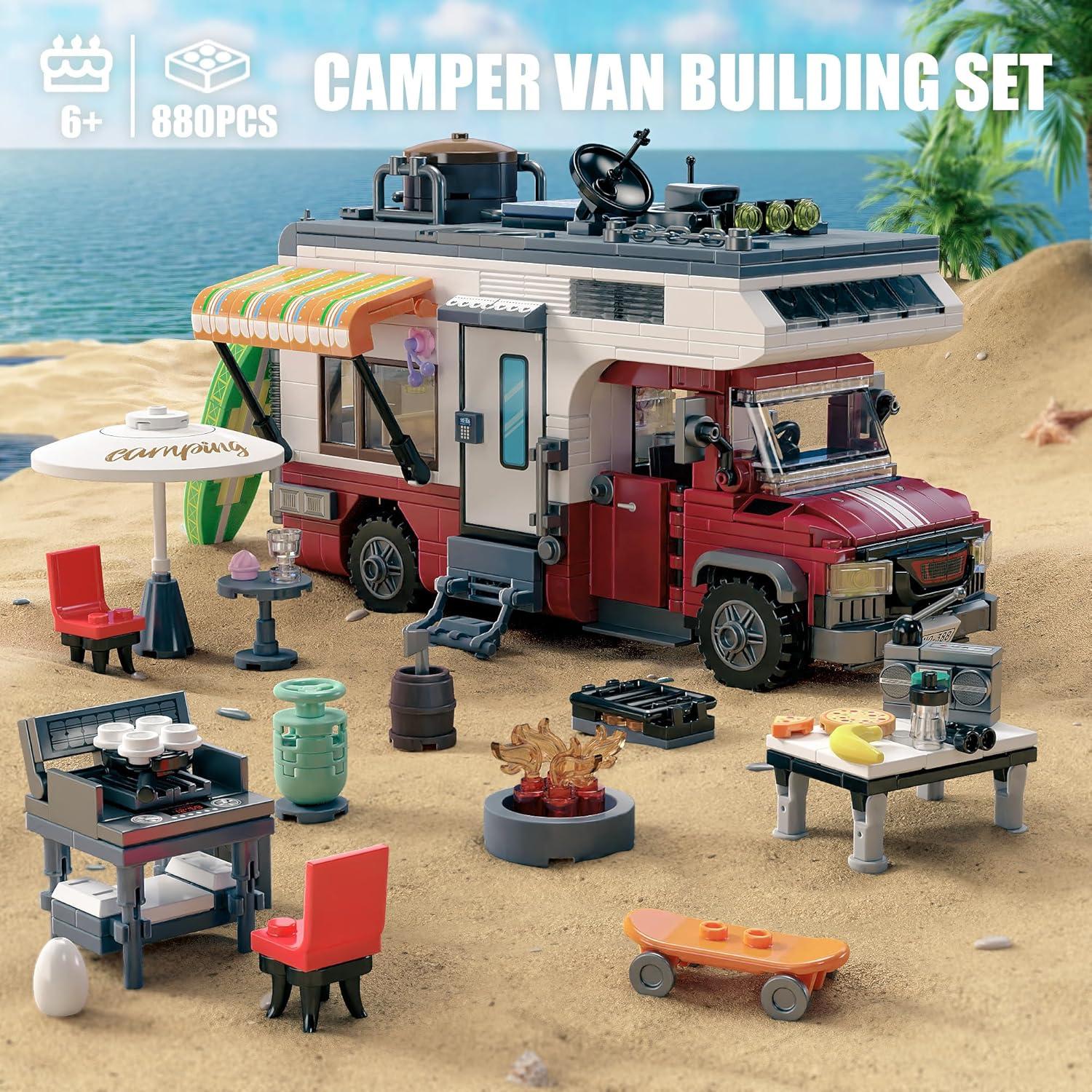 Juego de Construcción Furgoneta Camper TYCOLE 880 Piezas