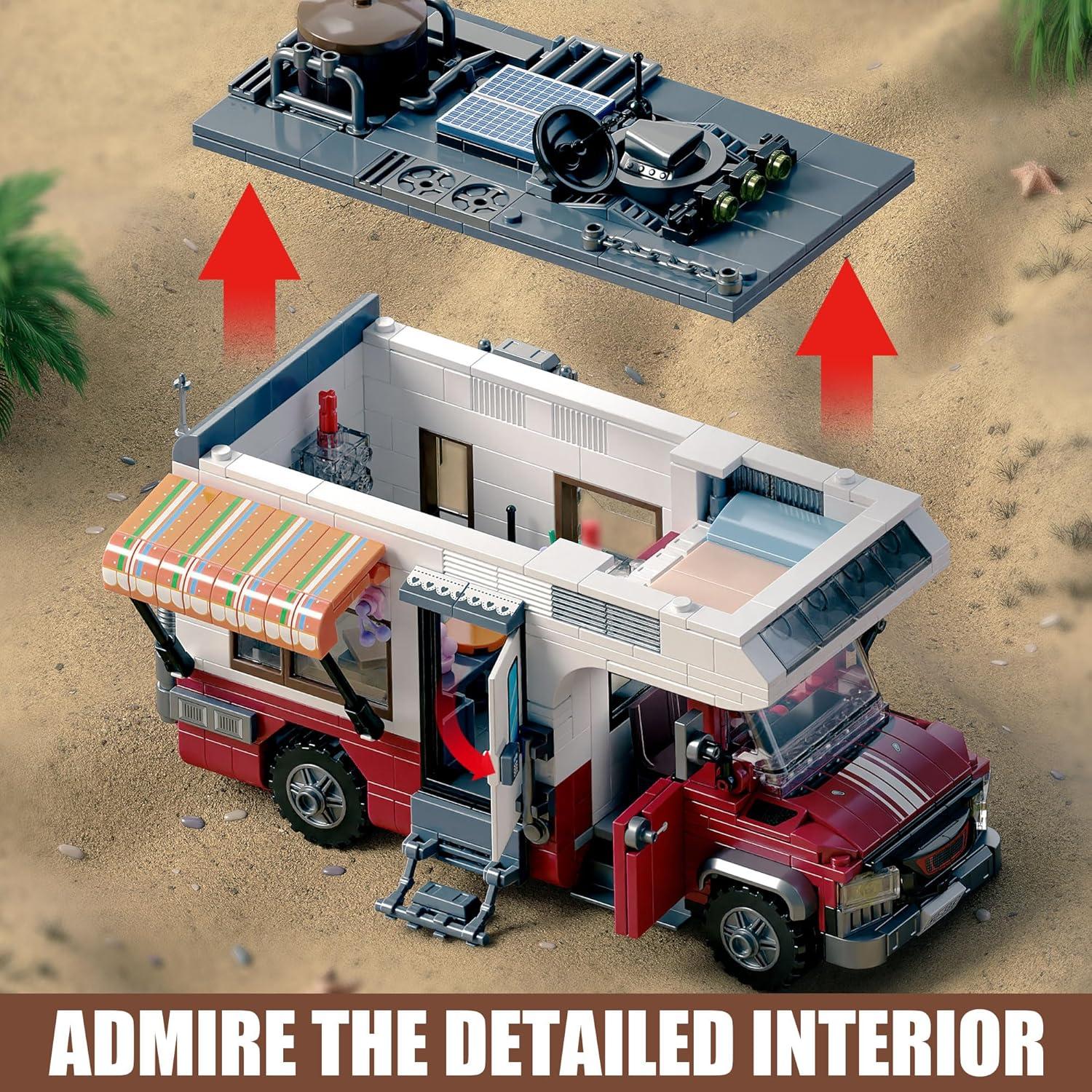 Juego de Construcción Furgoneta Camper TYCOLE 880 Piezas