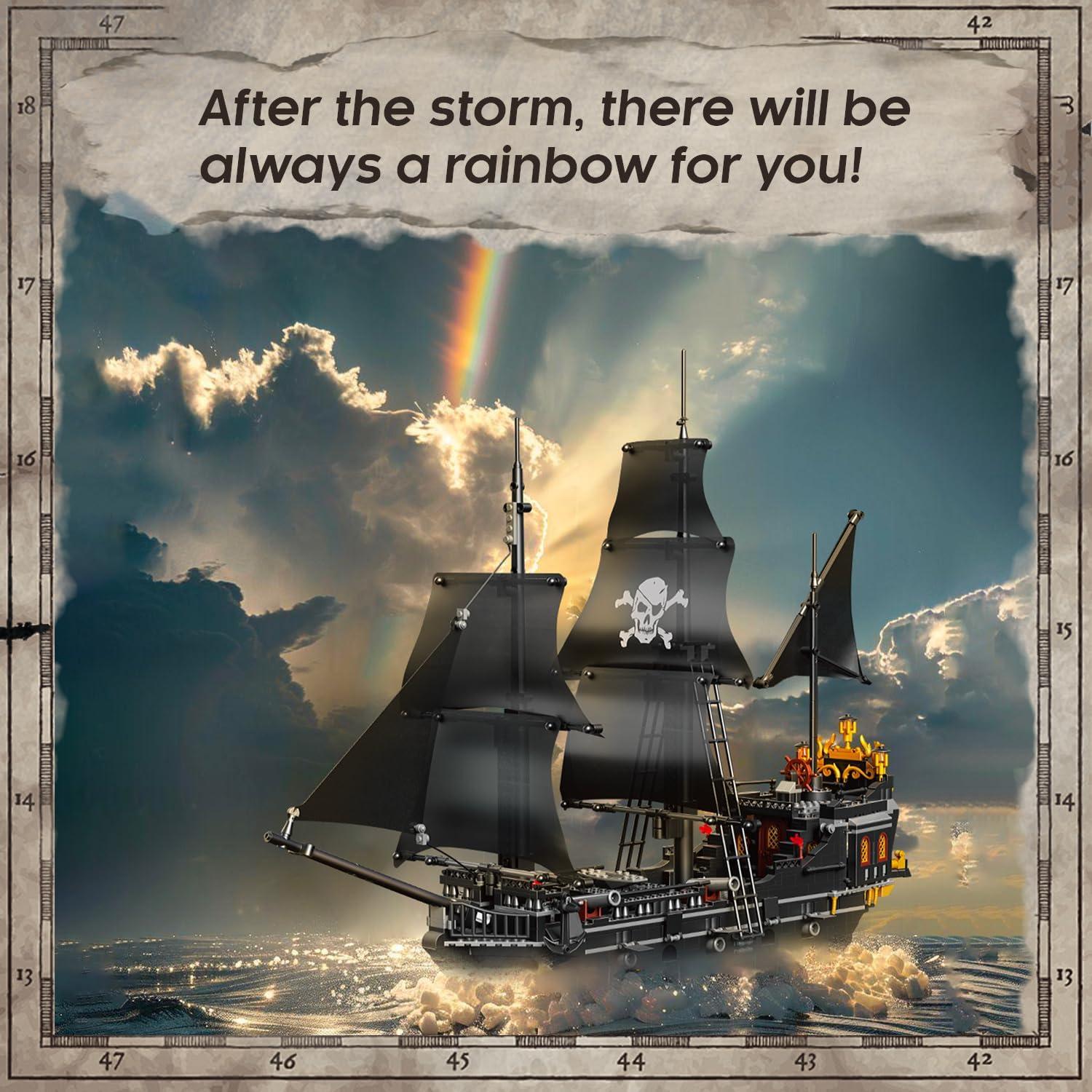 Kit Barco Pirata BrickTribe 1424 PCS Construcción