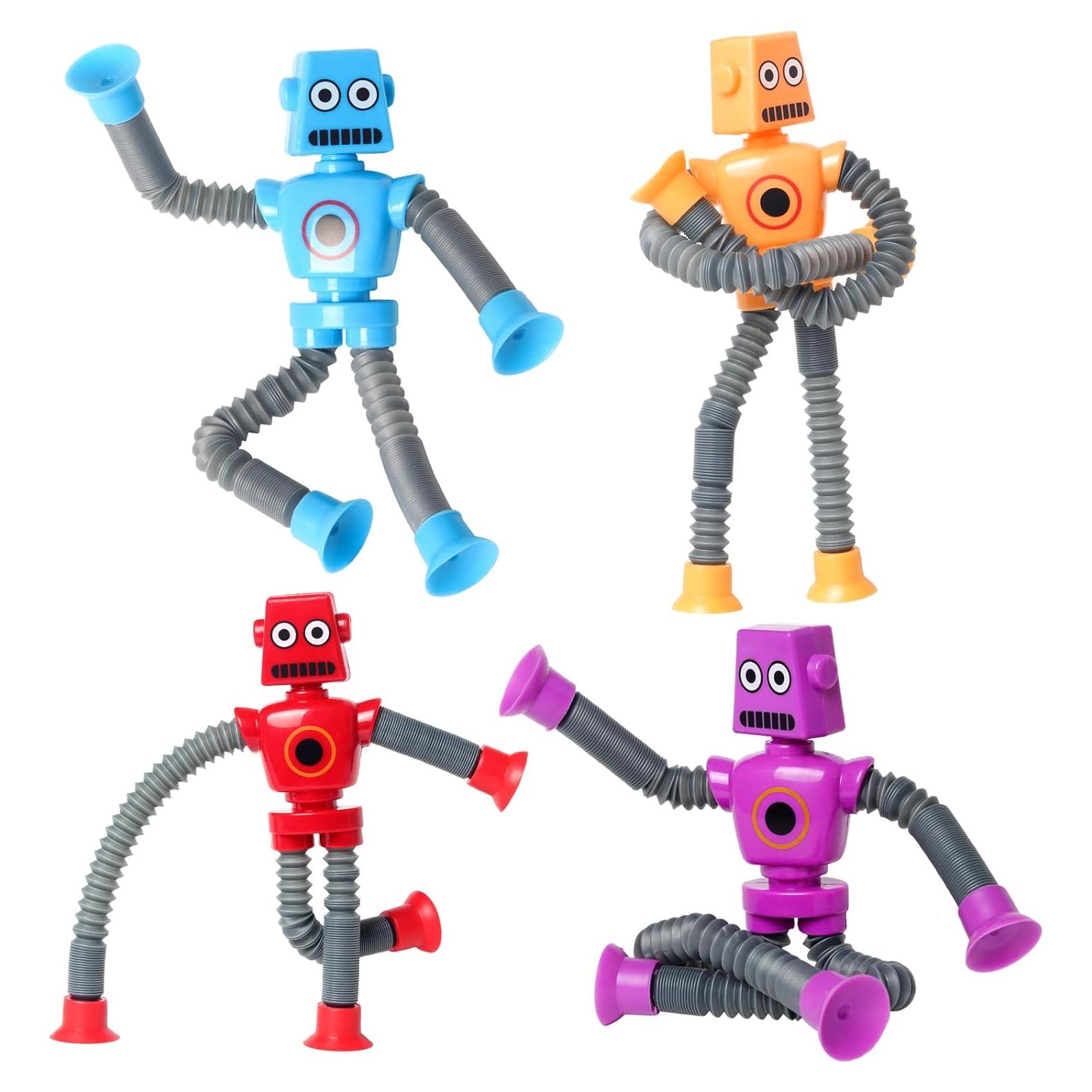 Juguete Robot de Ventosa Telescópica SYSAMA - 4 Pcs