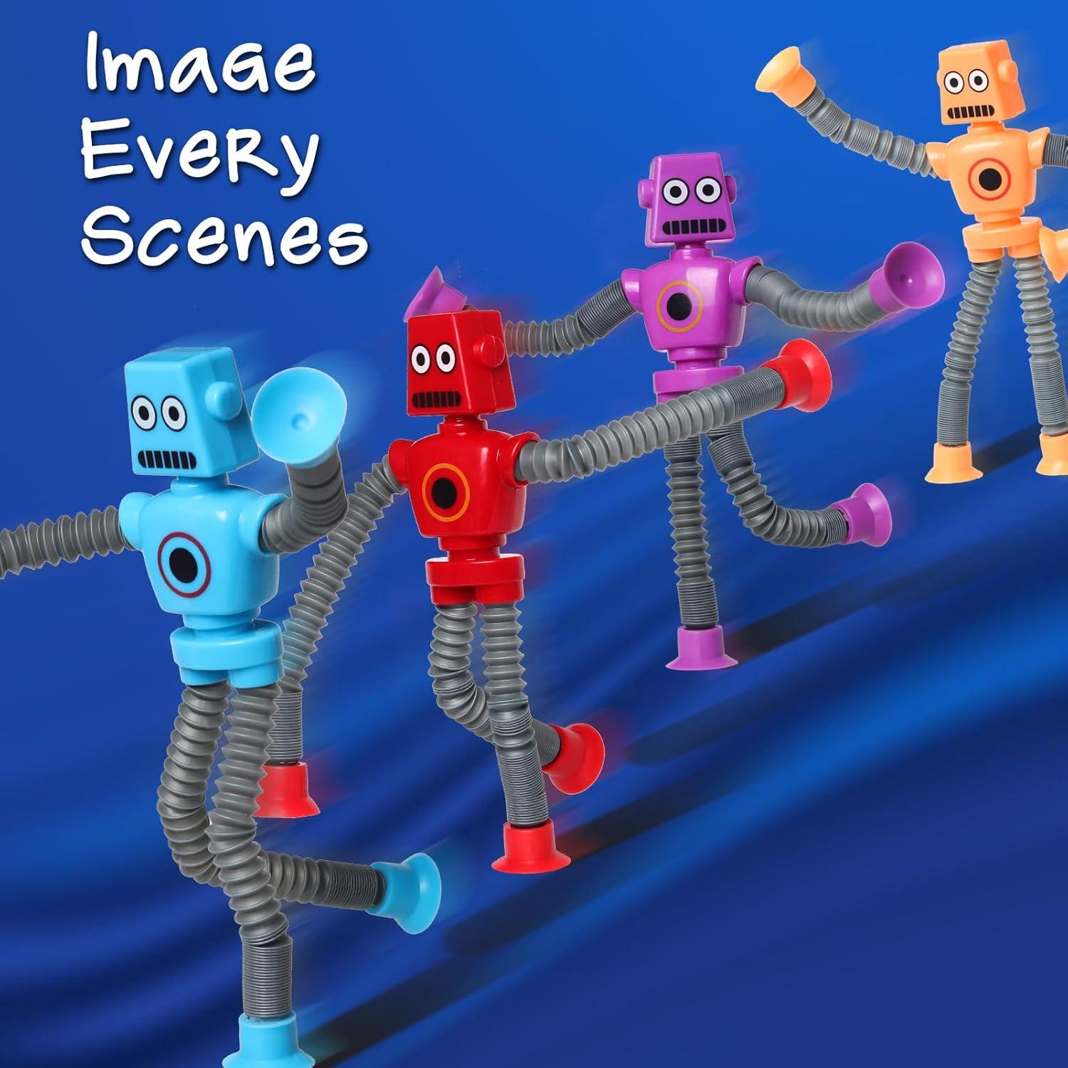 Juguete Robot de Ventosa Telescópica SYSAMA - 4 Pcs