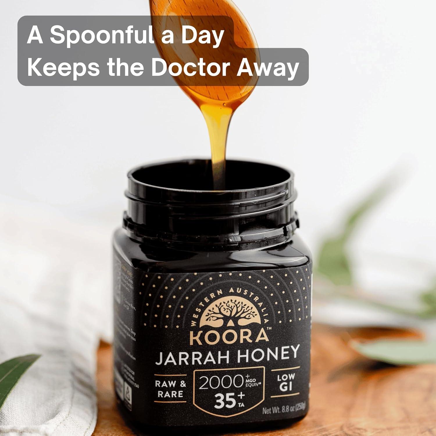 Miel Jarrah Cruda Koora 248g - Grado Médico TA 35+