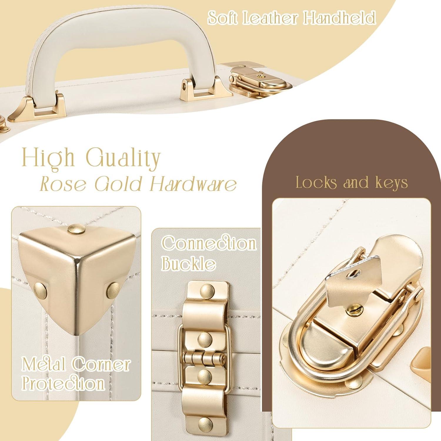 Estuche de Maquillaje Grande Joligrace 30x22x18 cm Cuero Vegano