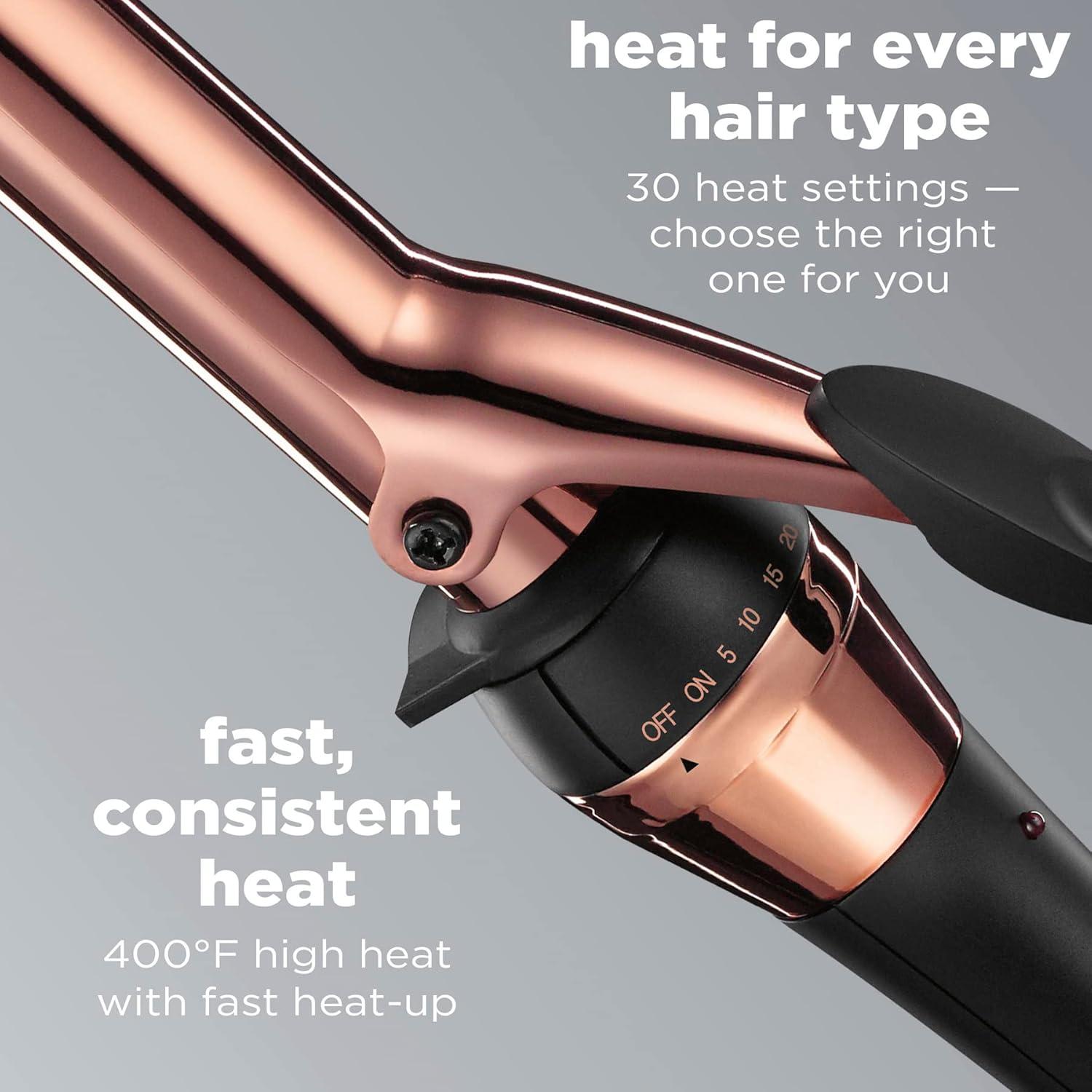 Rizador de Titanio 1" Conair INFINITIPRO Oro Rosa - Calor 204°C