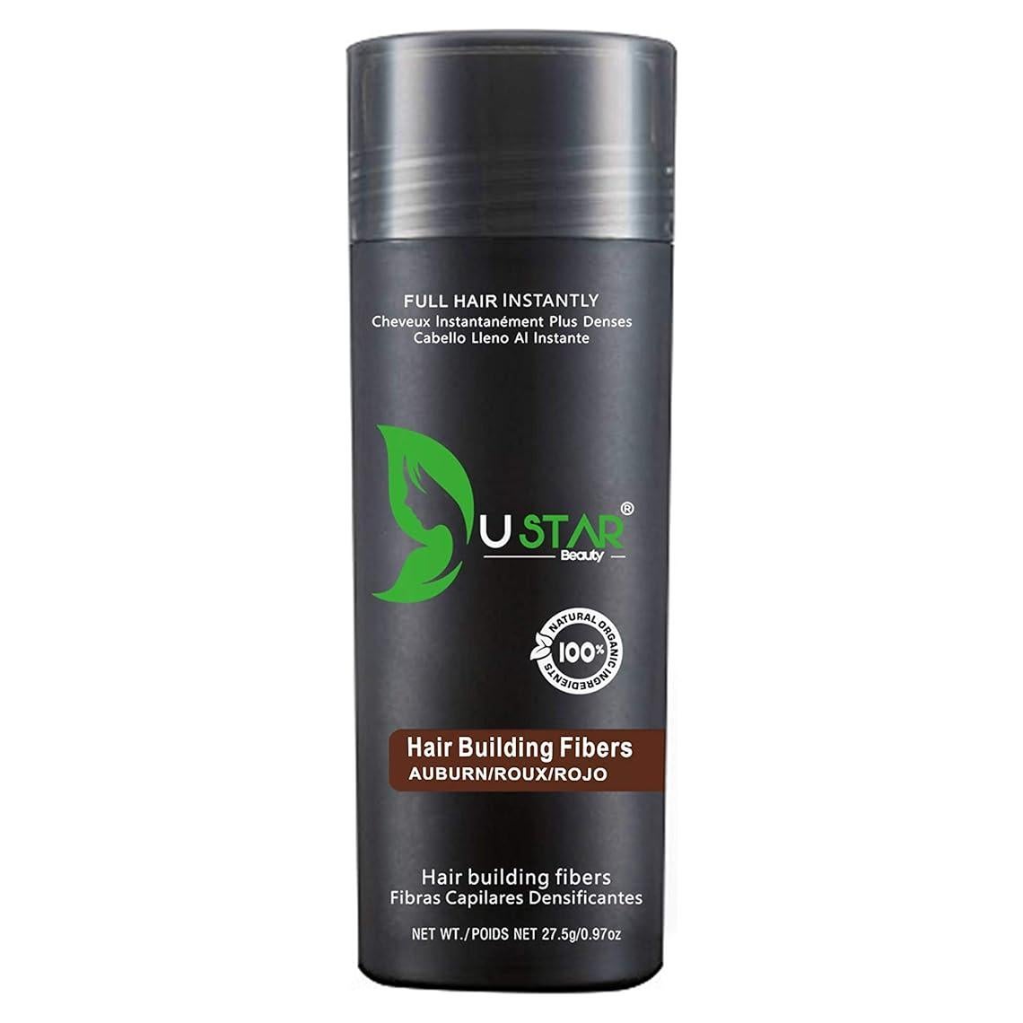 Fibras para Cabello Ustar Castaño Rojizo 27.5g - Calidad Toppik