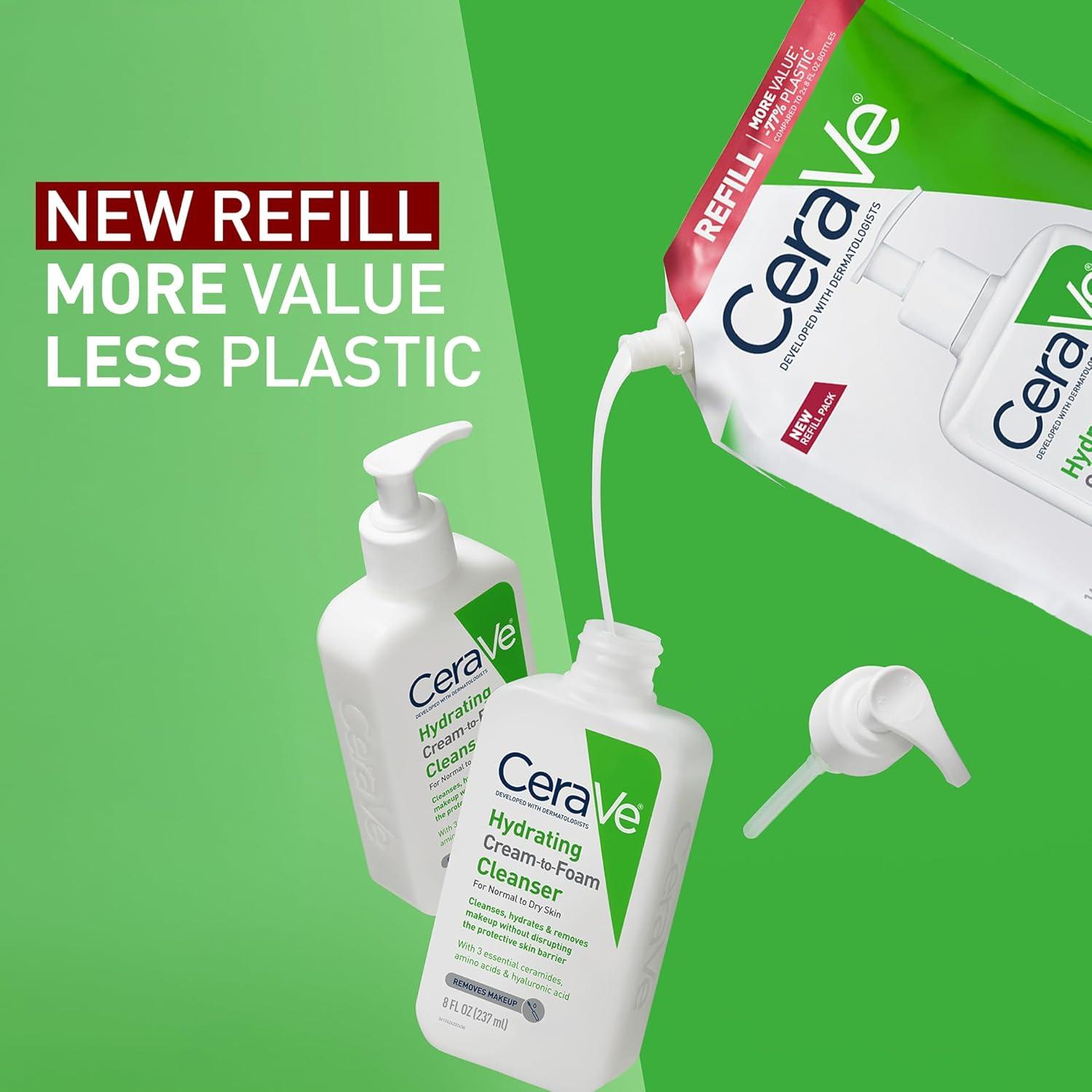 Limpiador Facial Crema a Espuma CeraVe 454 g Hidratante