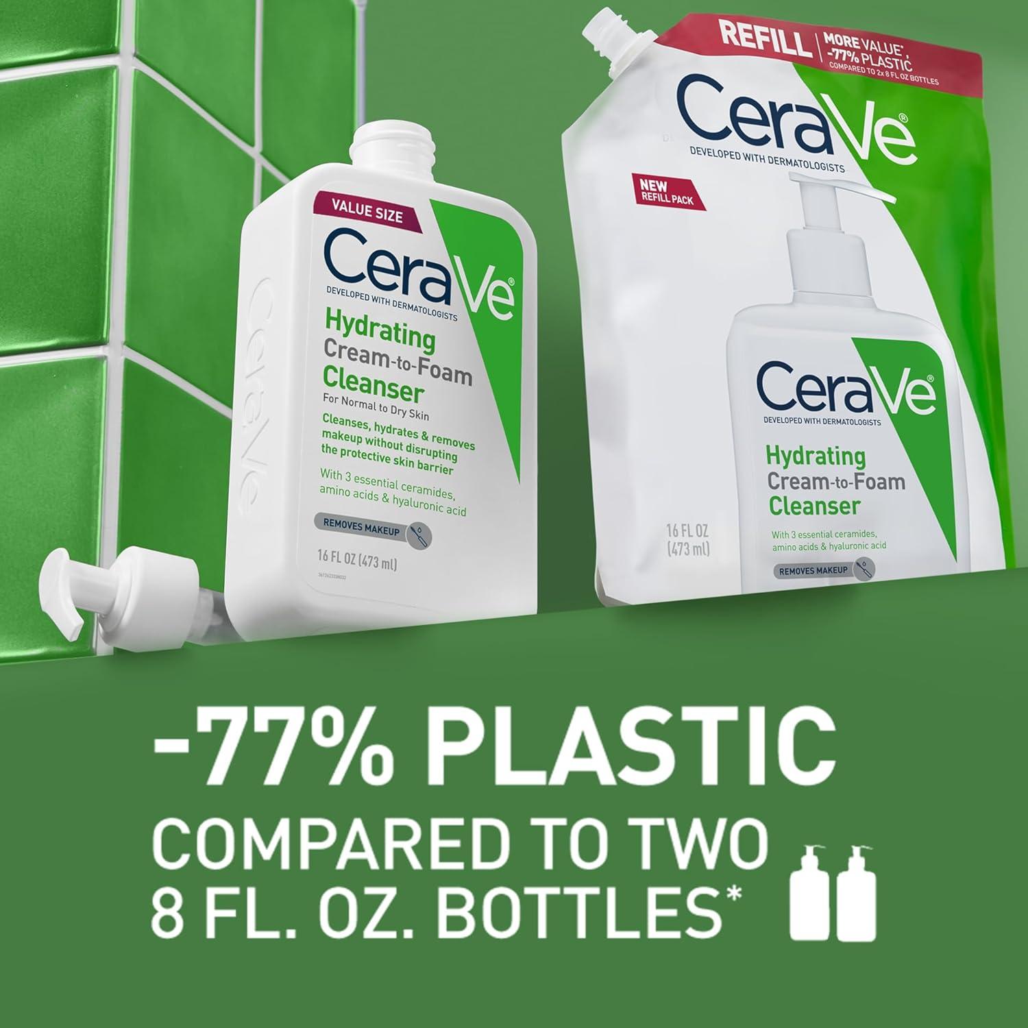 Limpiador Facial Crema a Espuma CeraVe 454 g Hidratante