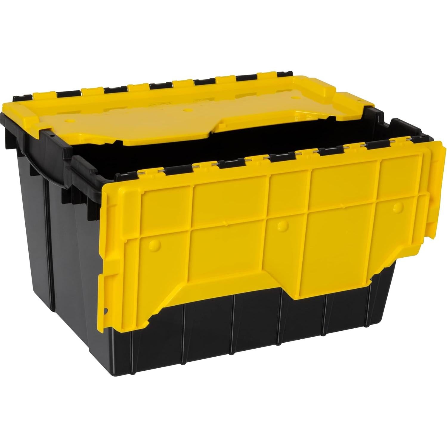 Contenedor de Almacenamiento Akro-Mils KeepBox 12 Galones Negro/Amarillo
