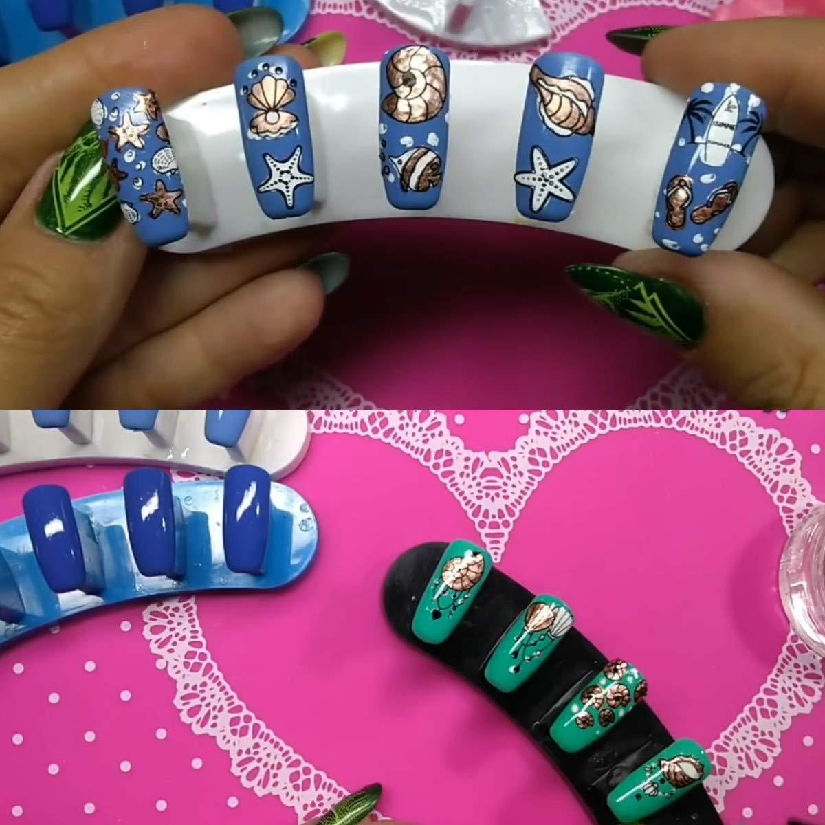 Juego de Placas de Estampado de Uñas Mezerdoo 9.5x14.5cm