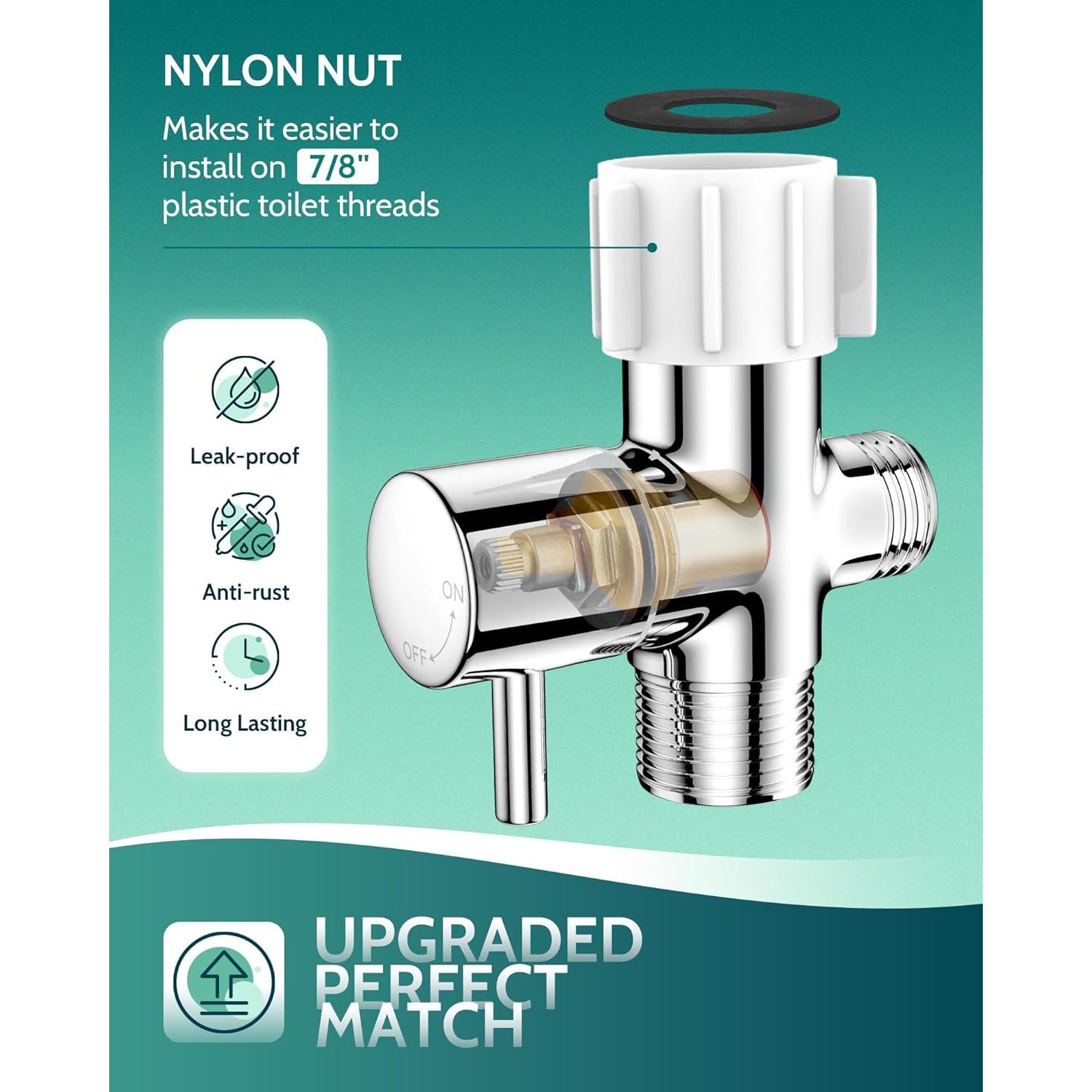 Rociador de Bidet Manual LUFEIDRA Acero Inoxidable 119 cm