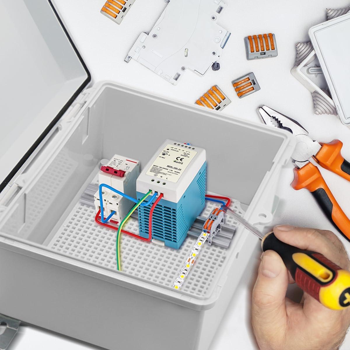 Caja Eléctrica Impermeable YETLEBOX IP67 15x10x7cm Gris