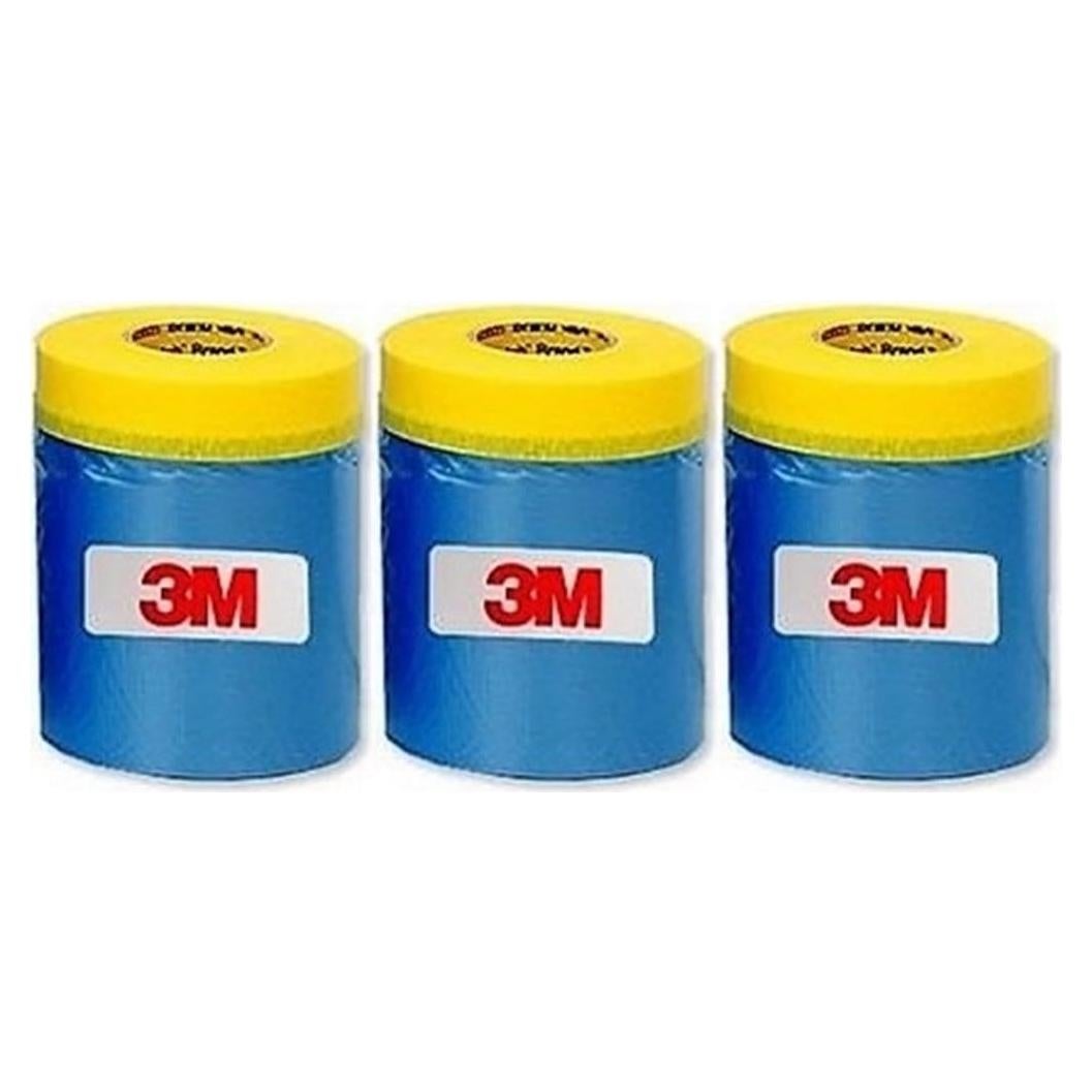 Cinta de Enmascarar 3M - Película Plástica 19.81m - Sin Residuo