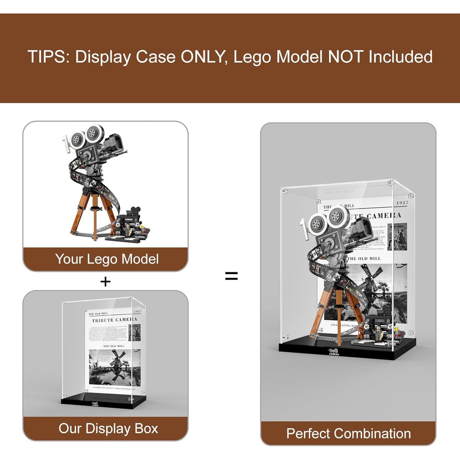 Caja Exhibición Acrílica NAOCARD para LEGO 43230