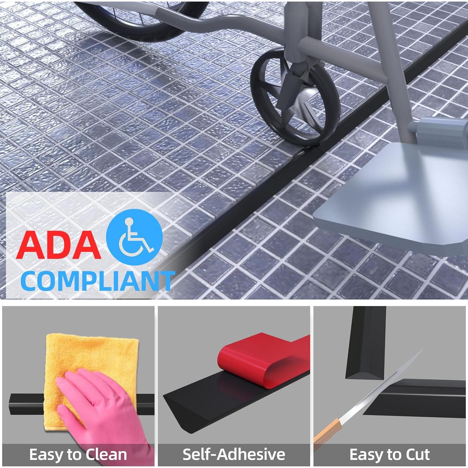 Dique de Ducha Colapsable Duzzy 99 cm - Barrera de Agua