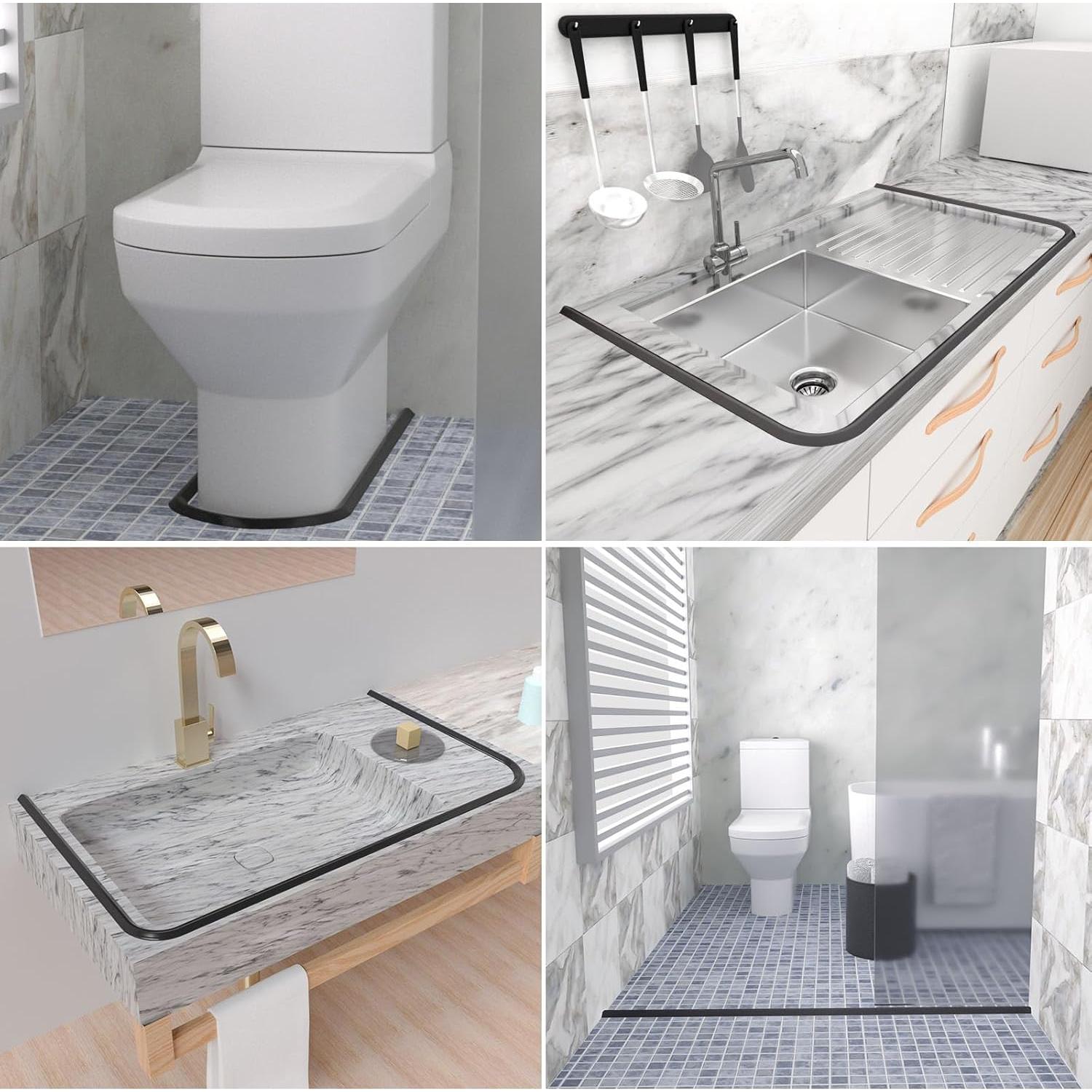 Dique de Ducha Colapsable Duzzy 99 cm - Barrera de Agua