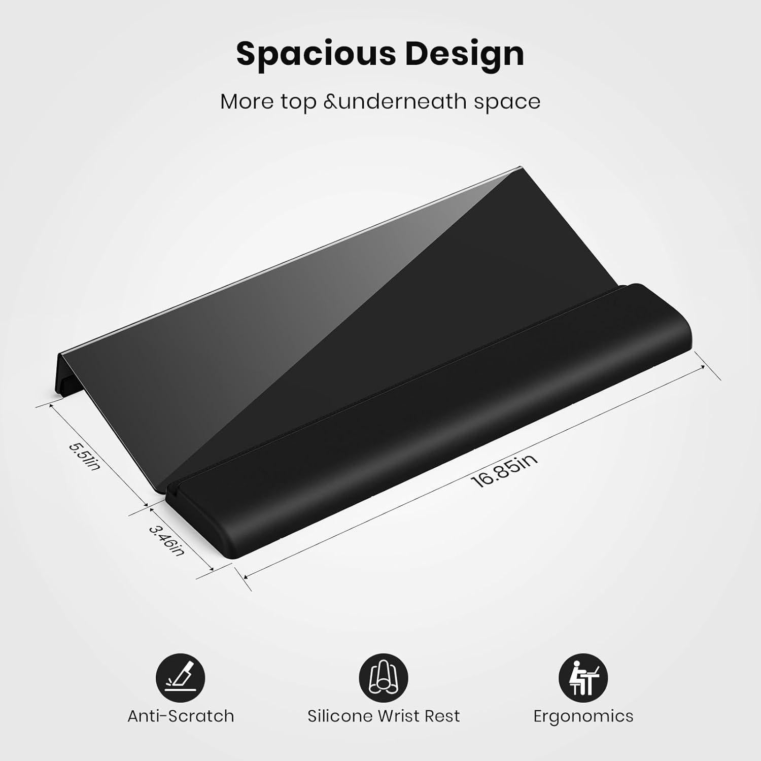 Soporte de Teclado Ergonómico Yikola con Reposamuñecas de Silicona