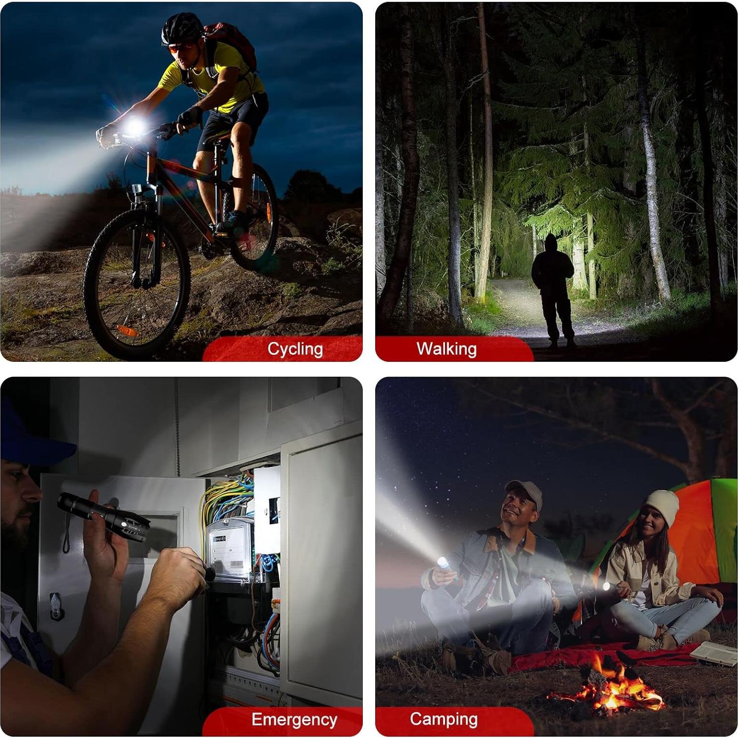 Linterna LED COSOOS Táctica Impermeable 5 Modos 600m