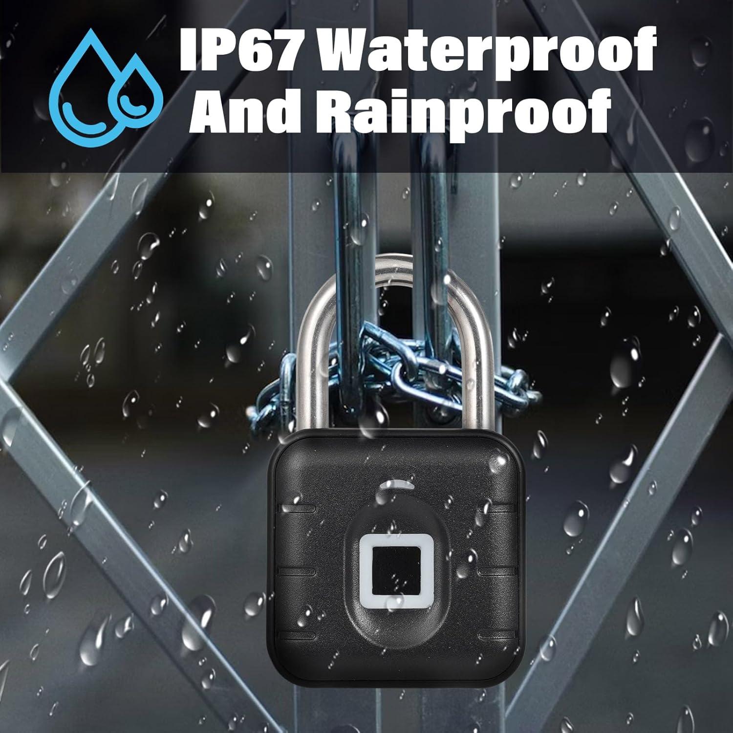 Candado Biométrico de Huella Dactilar Genérico Impermeable