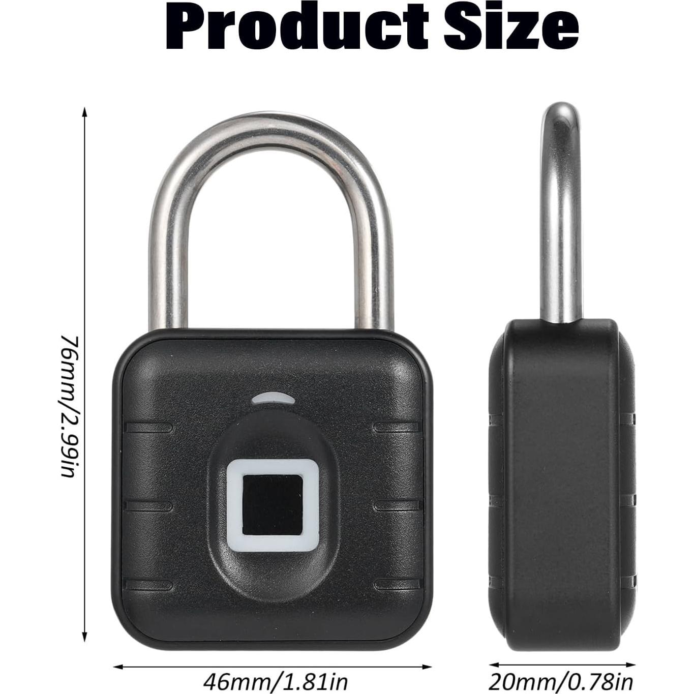 Candado Biométrico de Huella Dactilar Genérico Impermeable