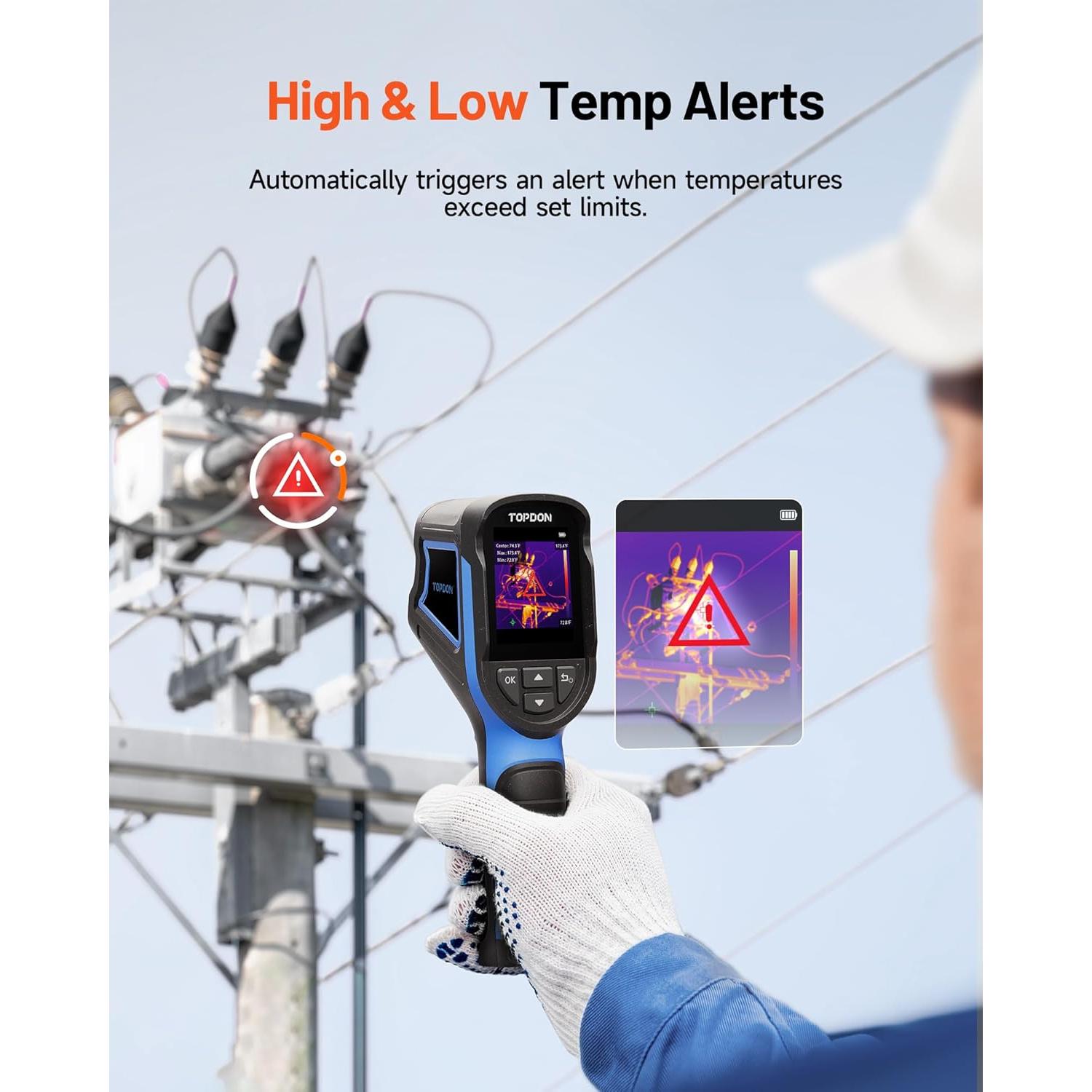 Cámara Térmica Portátil TOPDON TC004 Mini - Resolución 240x240