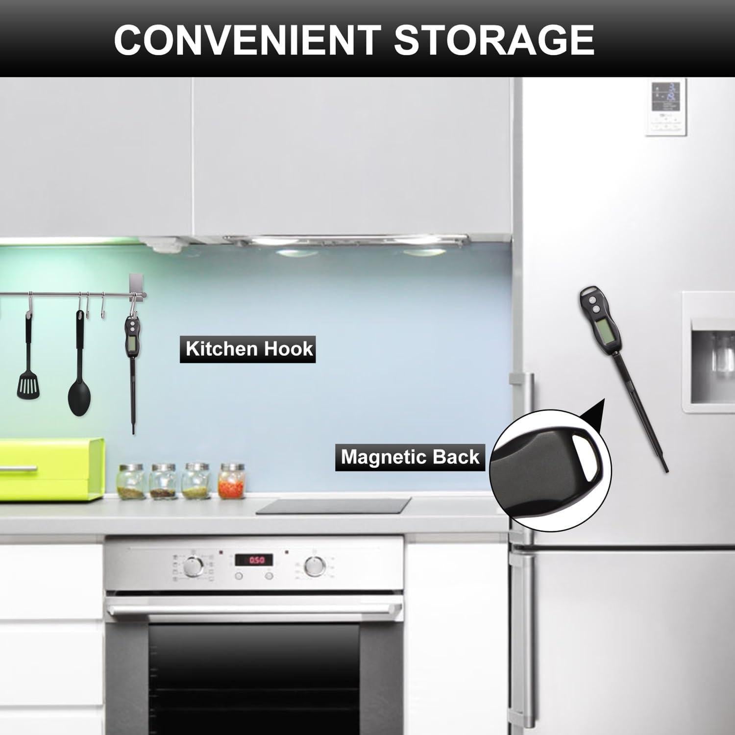 Termómetro Digital de Carne BRAPILOT a Prueba de Agua 300°C