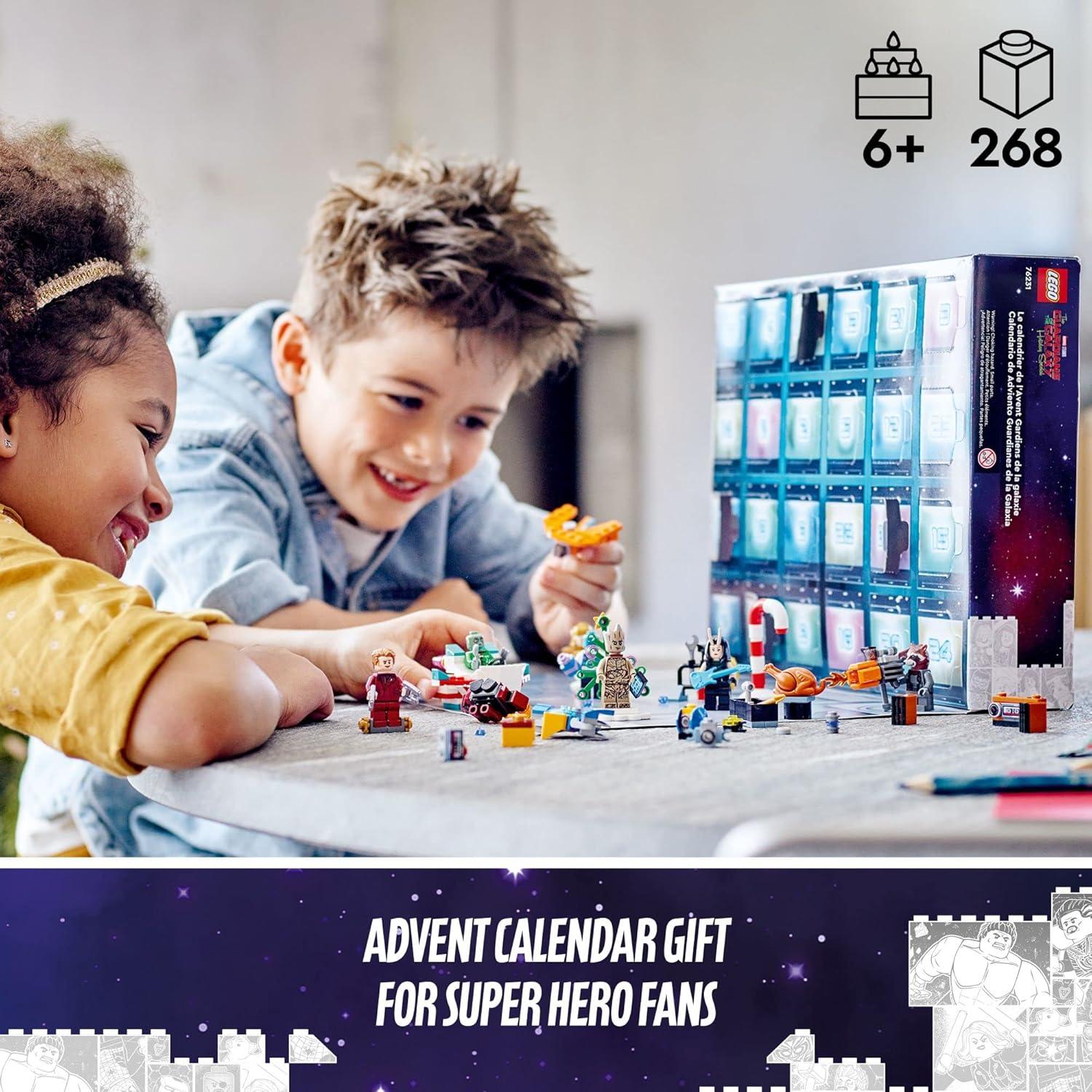 Calendario de Adviento LEGO Marvel Guardianes 2022 268 Piezas