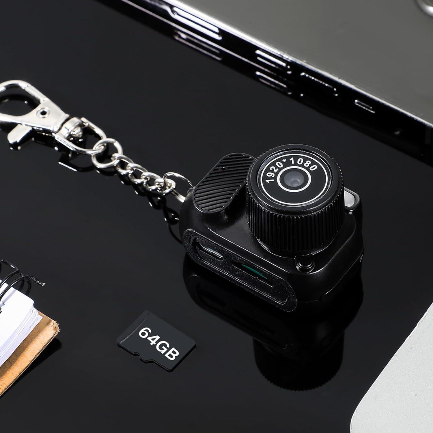 Cámara Mini de Llavero Relaxweex 1080p Portátil 64GB