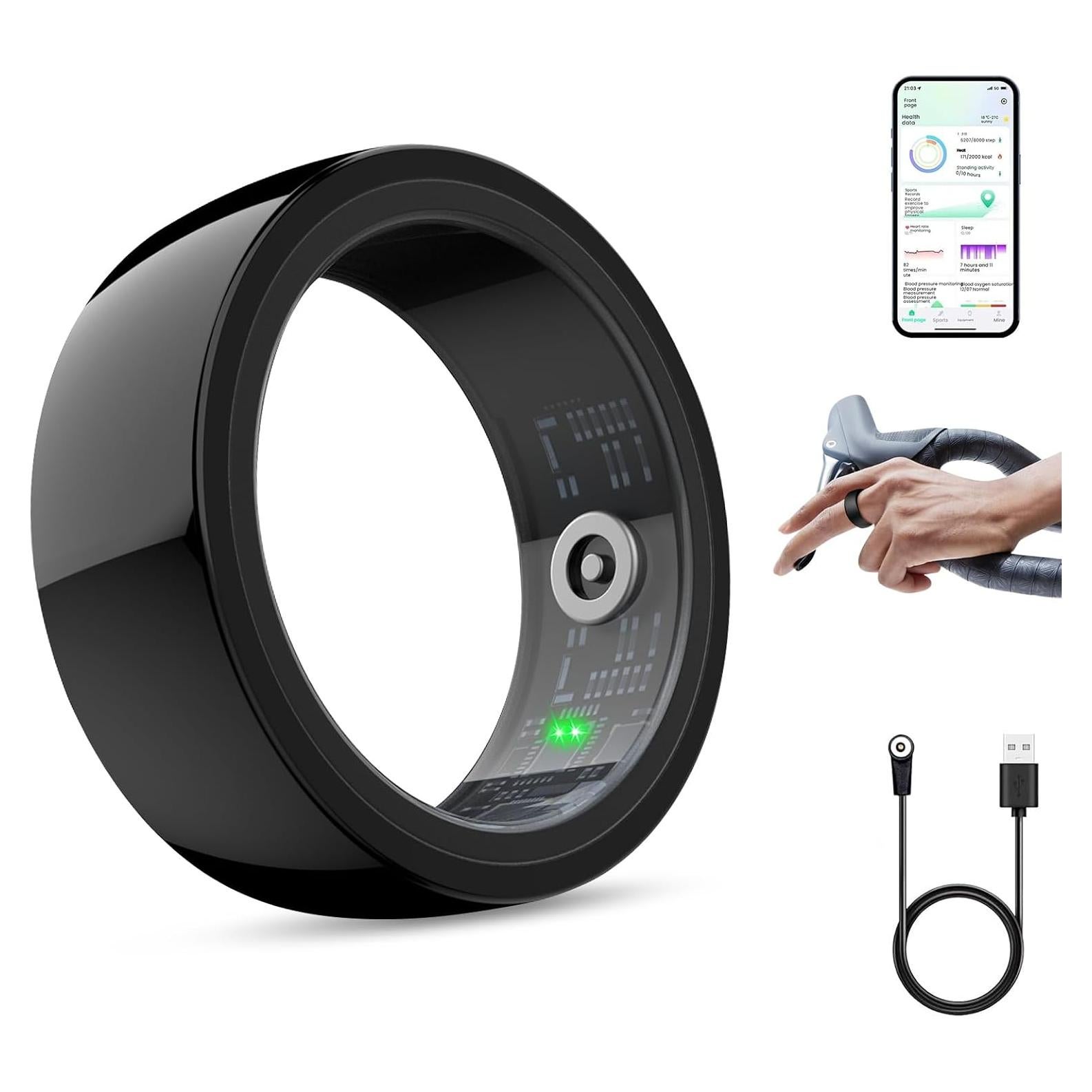 Anillo Inteligente Uni-Green 7# Salud y Fitness IP68