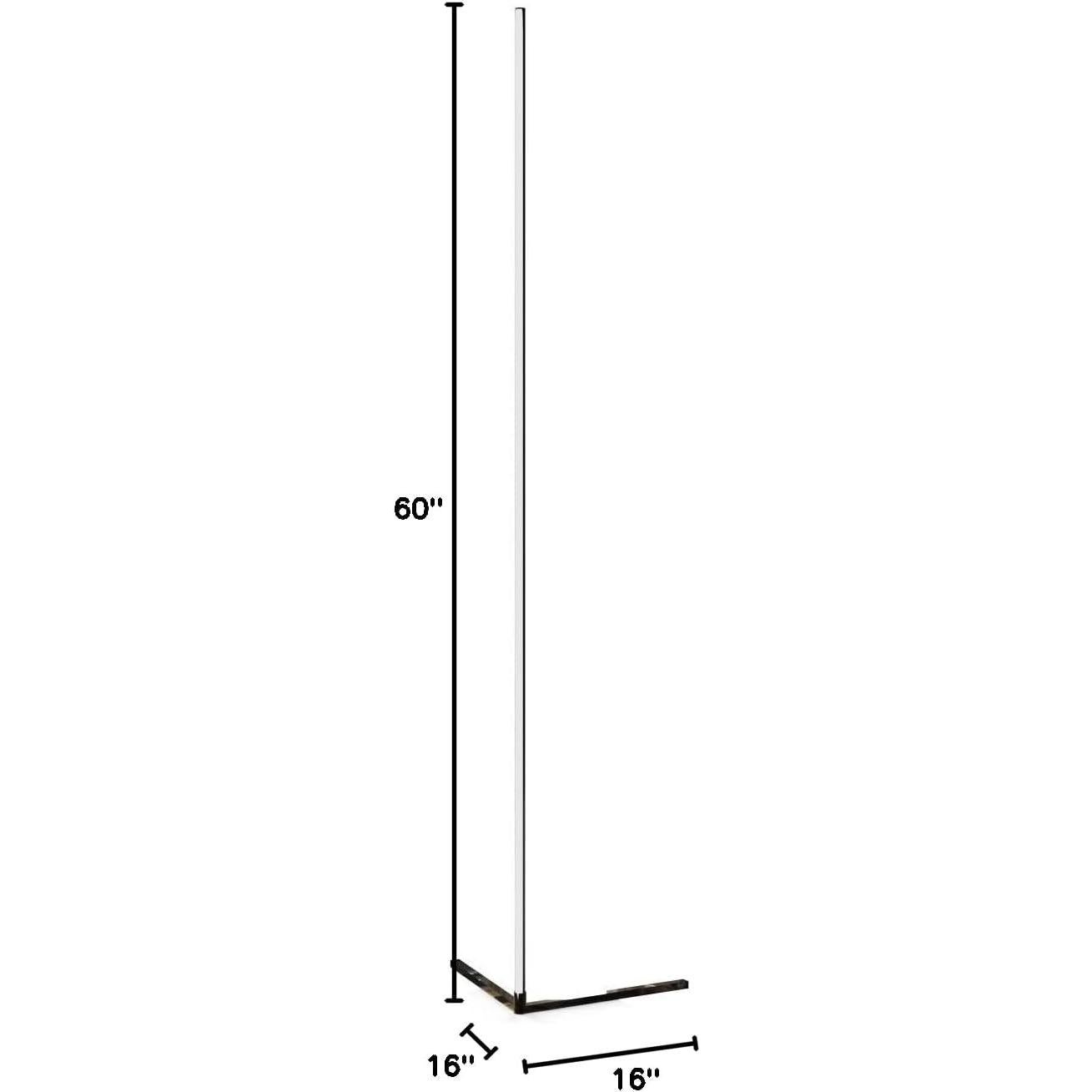 Lámpara de Pie LED RGB Inteligente Sotipevs 152 cm Control Remoto