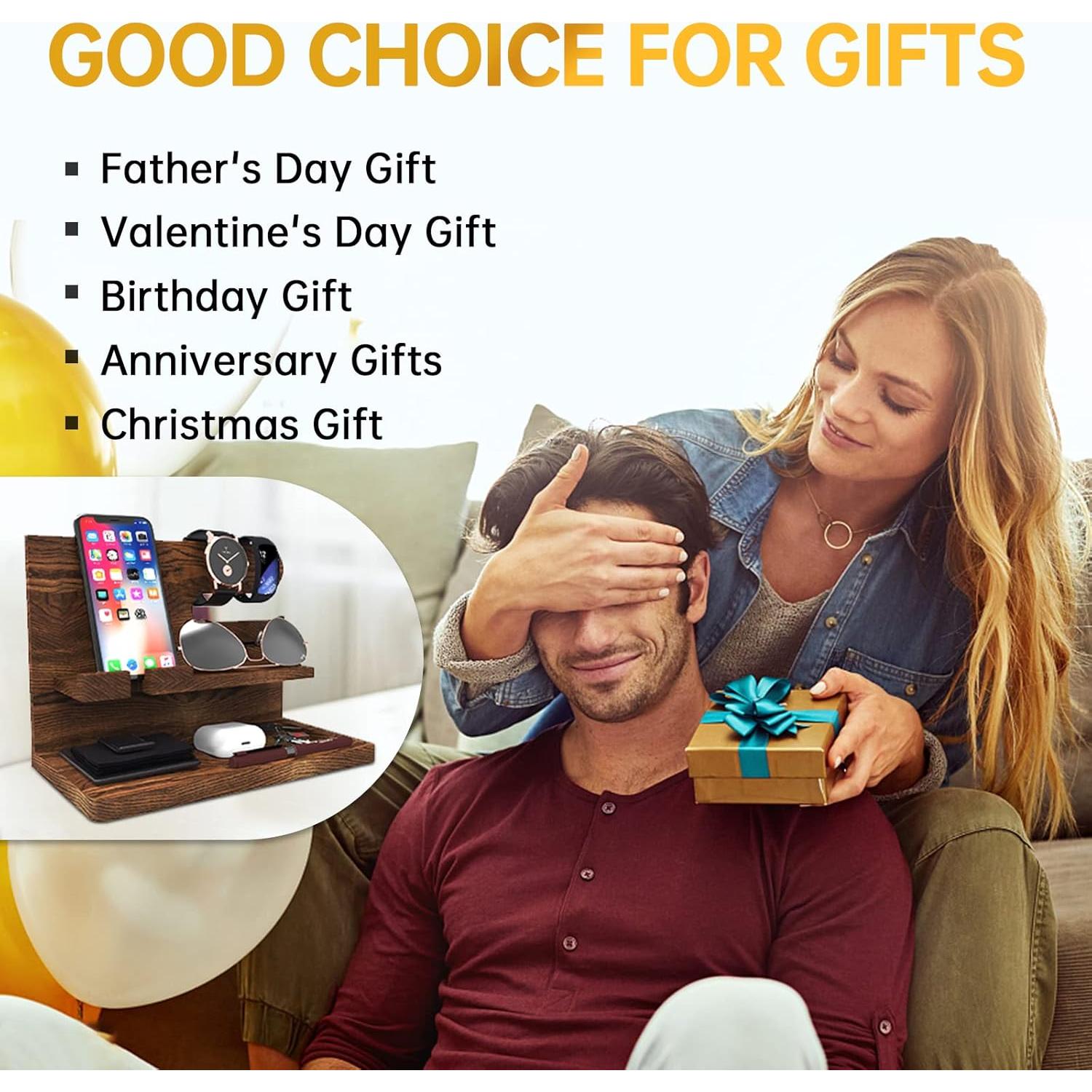 Organizador de Mesita de Noche de Madera Iswabard 26x14.5x19 cm