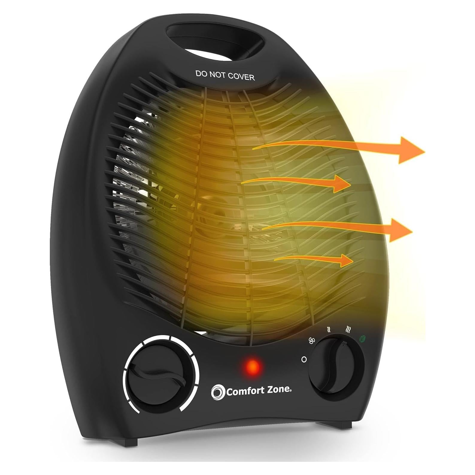 Calentador de Espacio Eléctrico Comfort Zone CZ40EBK 1500W