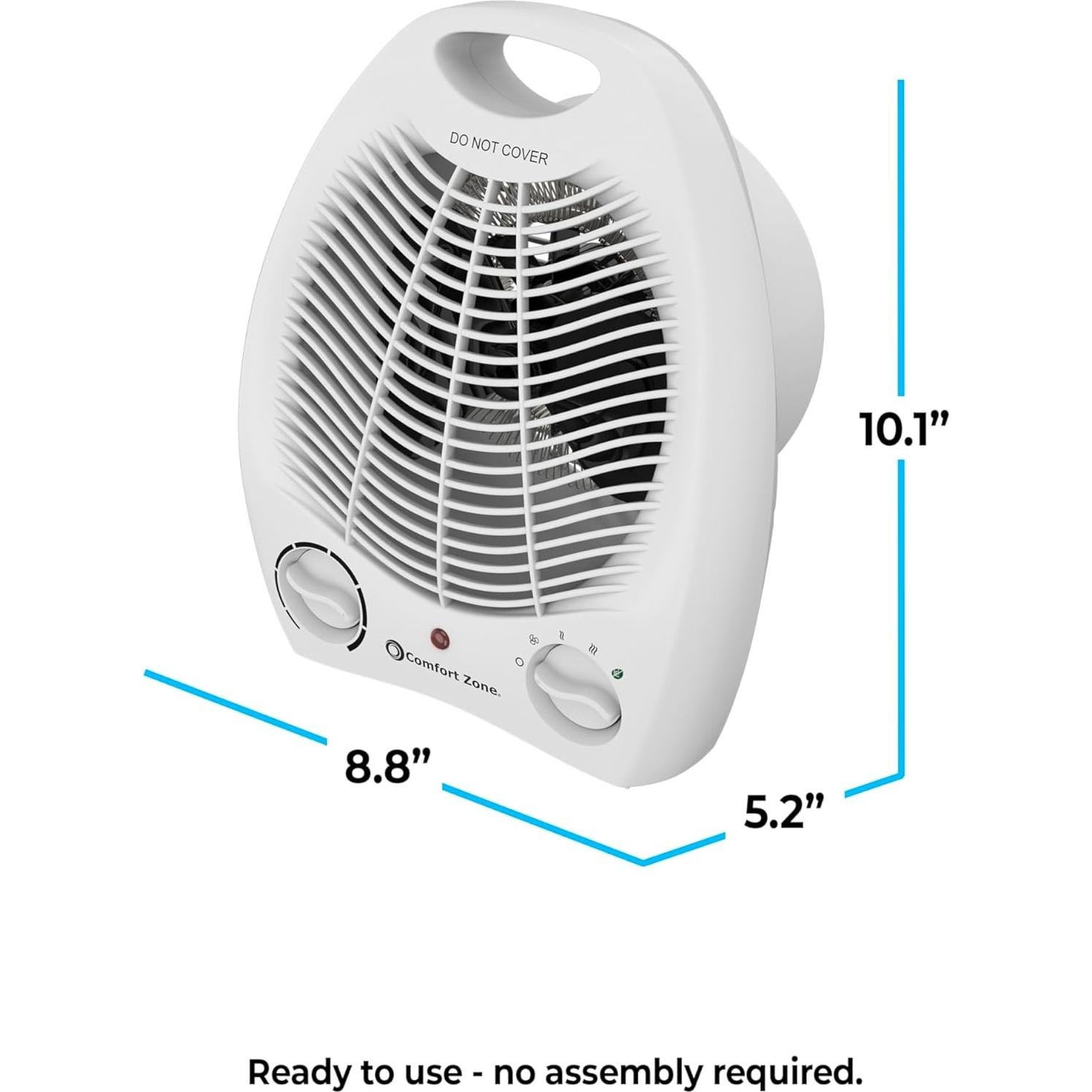 Calentador de Espacio Eléctrico Comfort Zone CZ40EBK 1500W