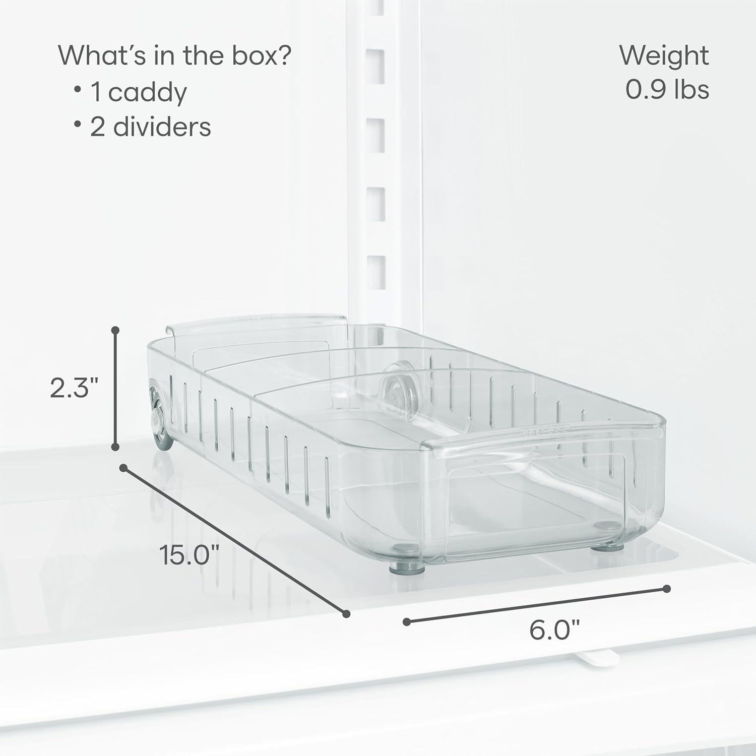 Caddy para Refrigerador YouCopia 15.24 cm Transparente