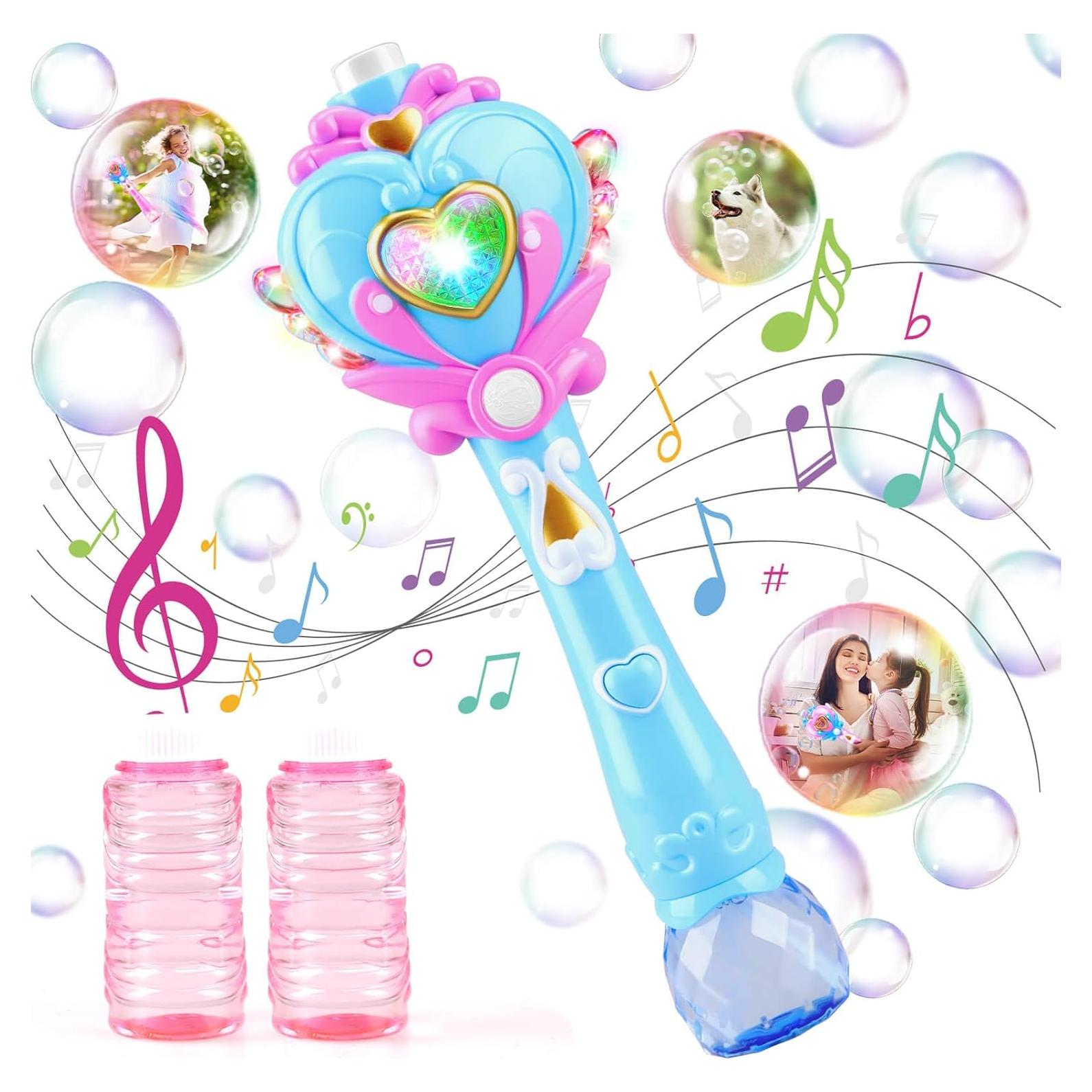 Varita de Burbuja Princesa Beria con Música y Luces - Azul