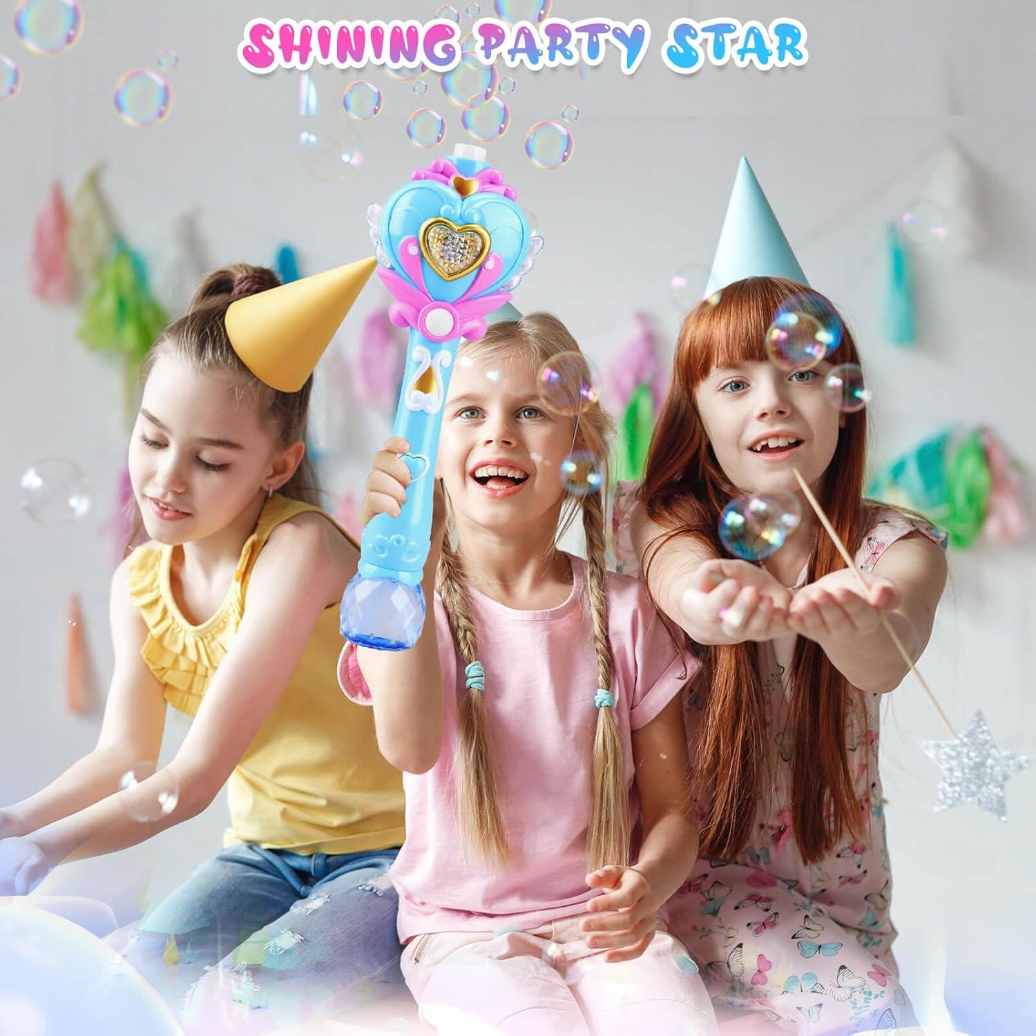 Varita de Burbuja Princesa Beria con Música y Luces - Azul