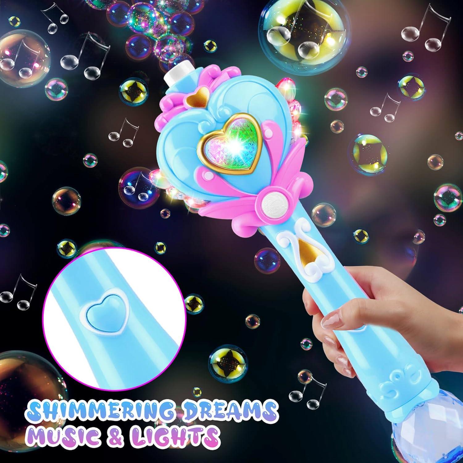 Varita de Burbuja Princesa Beria con Música y Luces - Azul